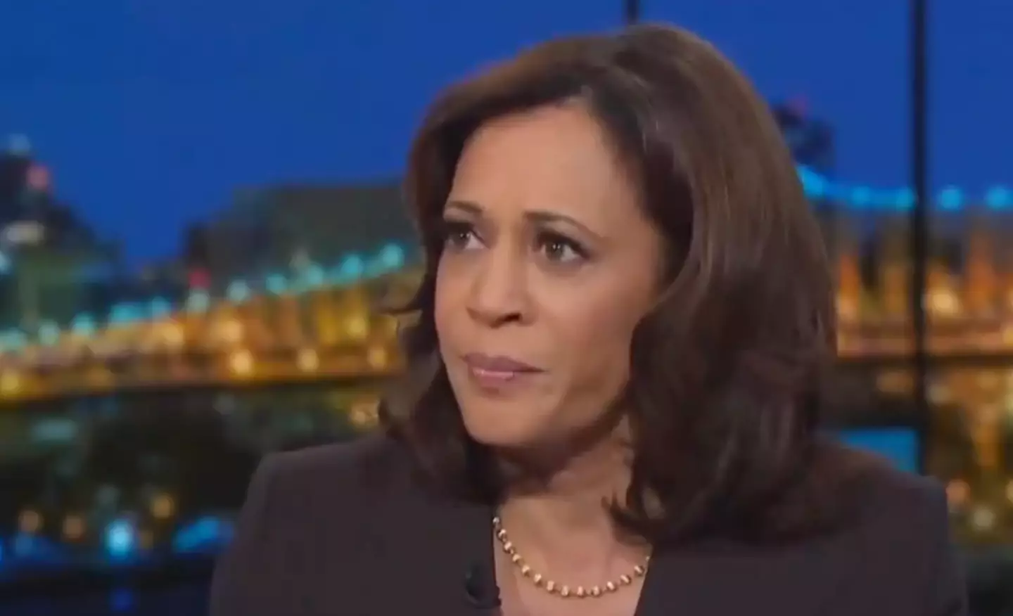 An interview from 2019 shows Harris talk about young men and women being potentially 'deployed into something that was completely avoidable' (NBC)