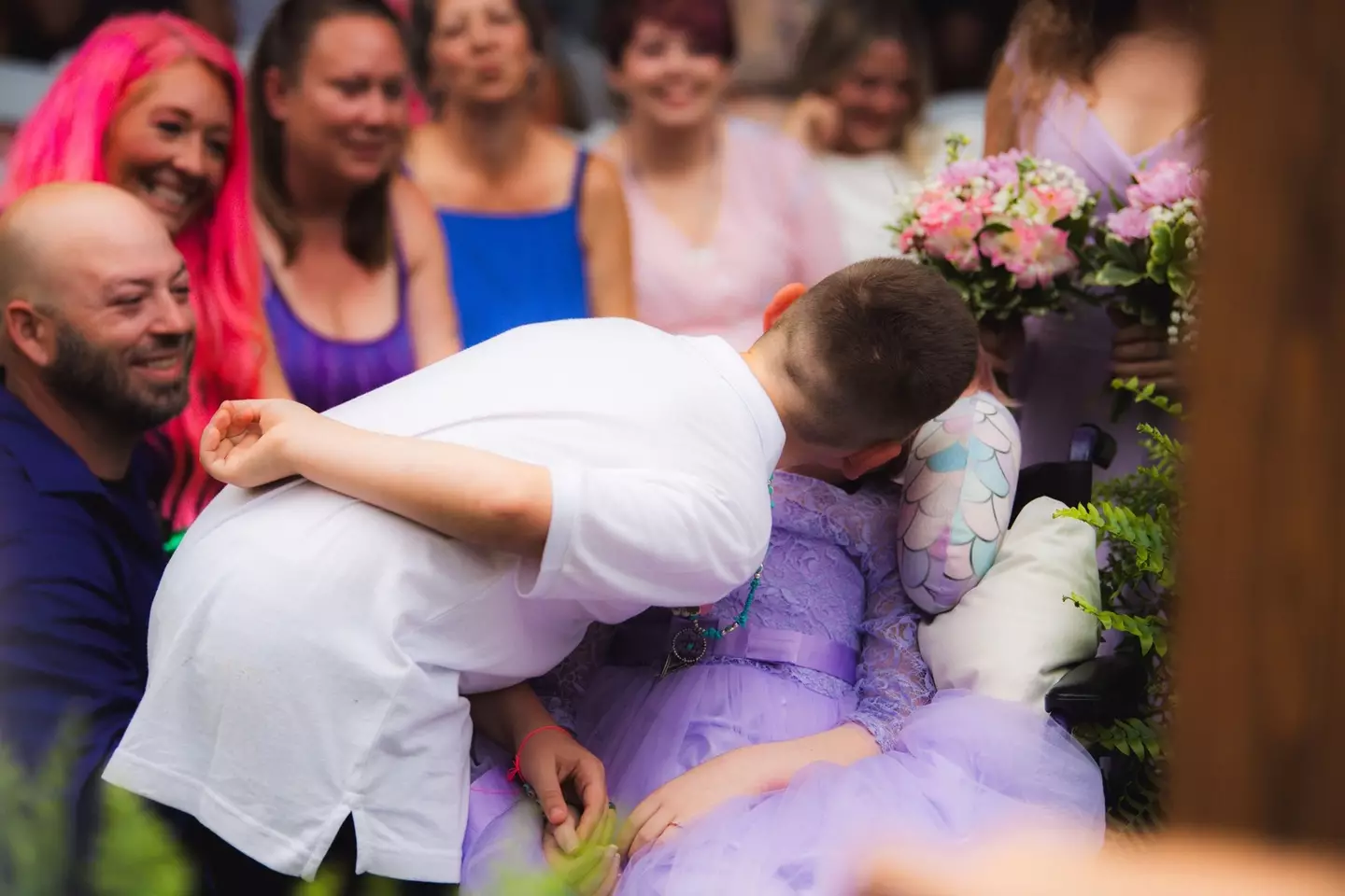 The 10-year-olds 'got hitched' in a touching ceremony.
