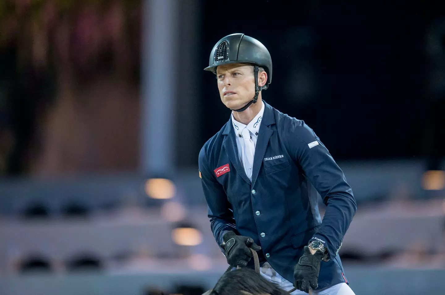 Max Kuhner has been accused of abuse against a horse from an incident last year, and has denied all wrongdoing. (Power Sport Images/Getty Images)