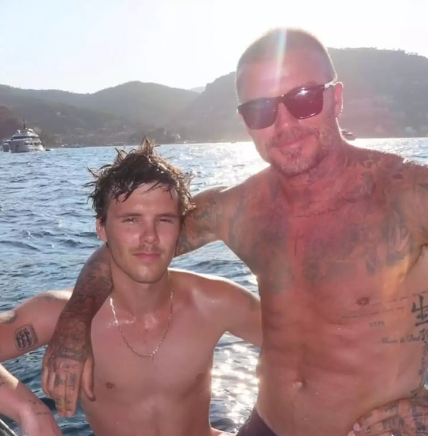 Cruz and David (Instagram/@cruzbeckham)