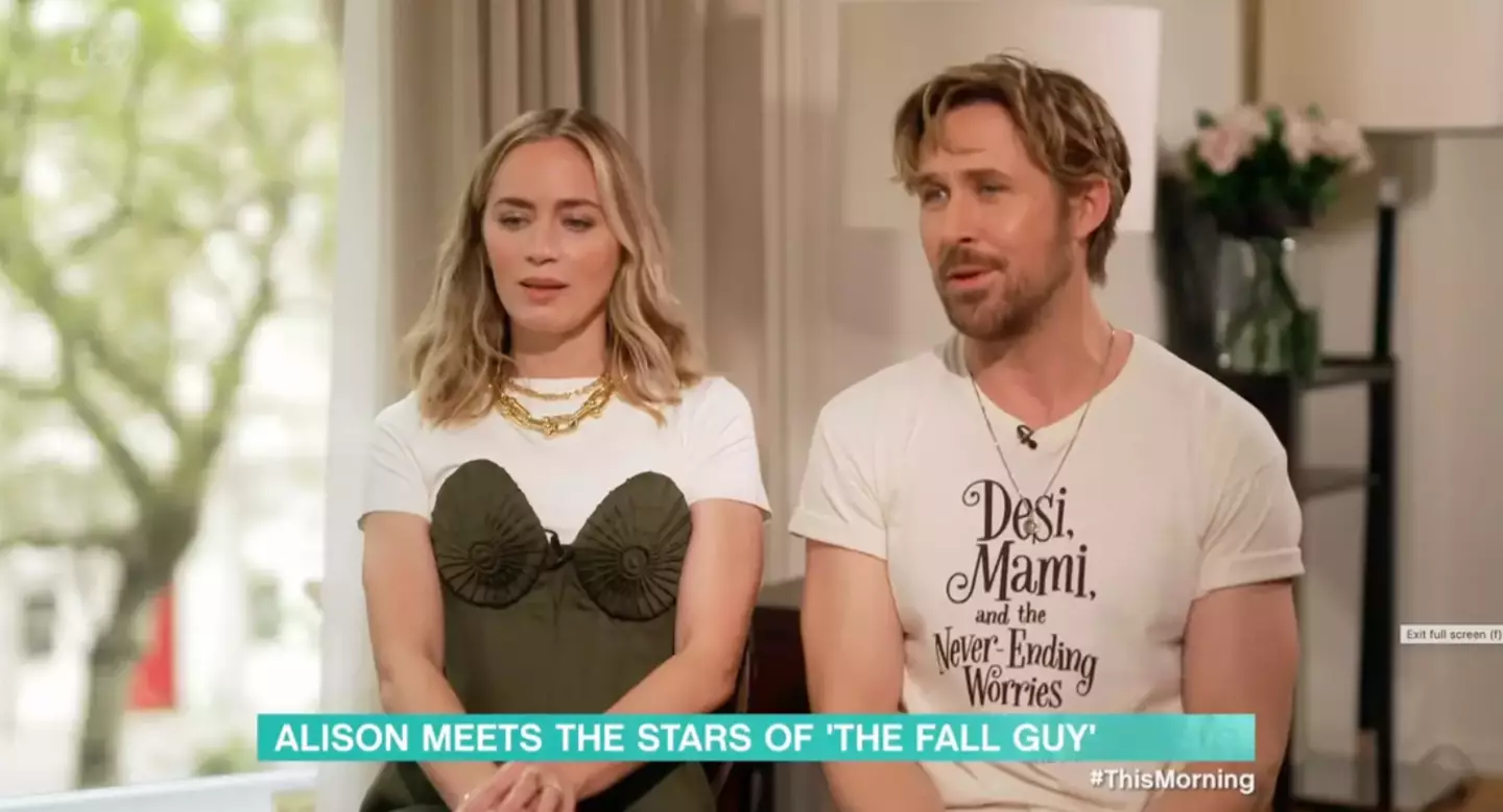 Ryan previously wore a t-shirt promoting his partner Eva's new book. (ITV)