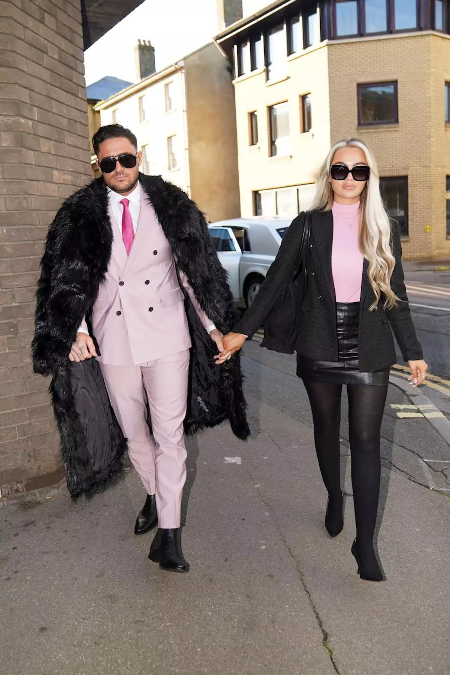 Reality TV star Stephen Bear with his partner Jessica Smith.