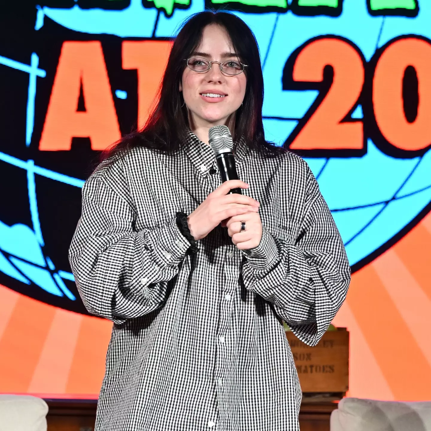 Billie previously spoke to press about fans throwing objects at concerts (Paras Griffin/Getty Images)