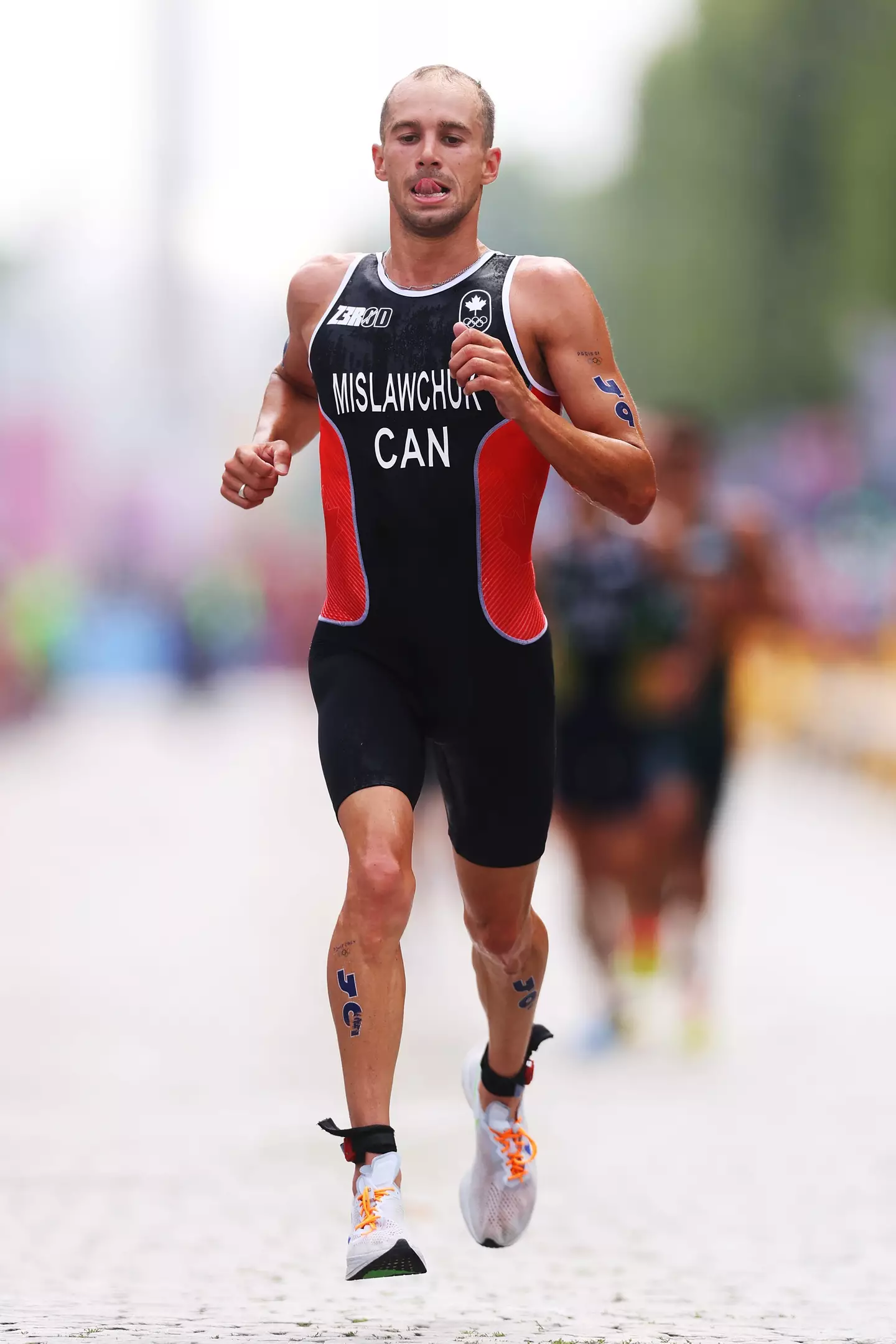 The Olympian blamed the heat, not the water conditions. (Lars Baron/Getty Images)