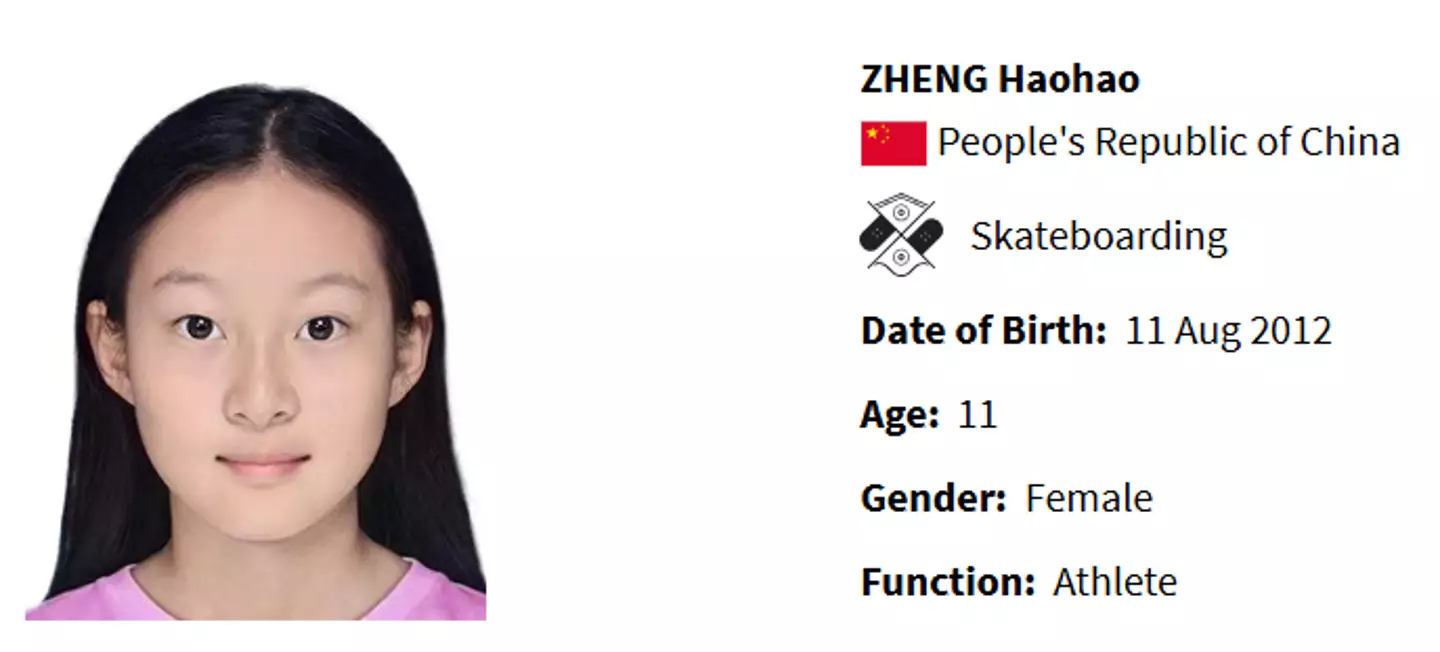 The 11-year-old is going for gold. (Olympics)