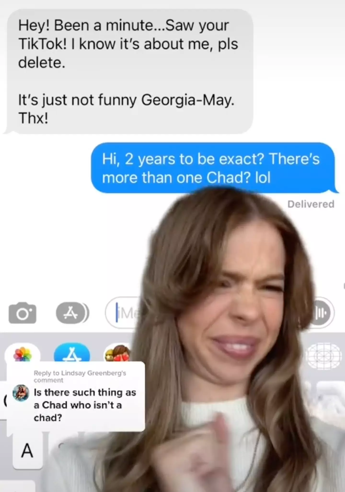 Ex Chad also didn't get the message.