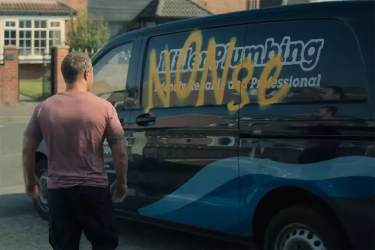 Eddie's birthday took a dark turn when his van was vandalised (Netflix)
