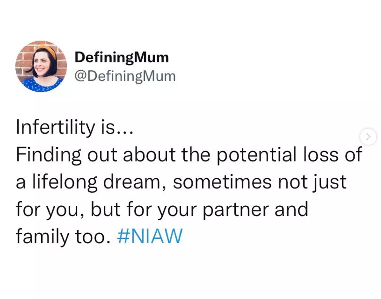 Becky struggled with the terminology used to describe her losing a baby.