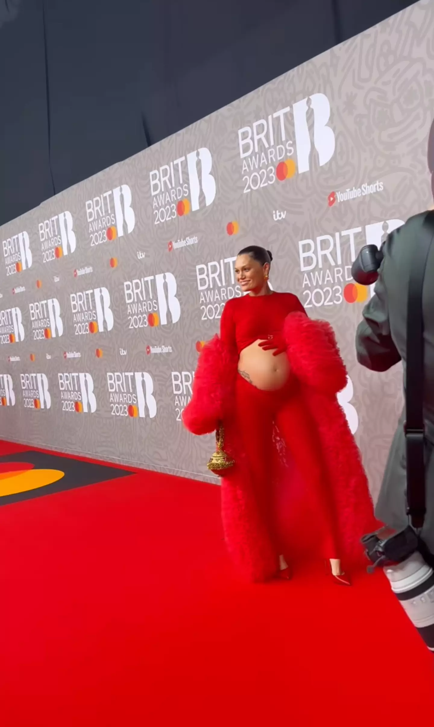 Jessie J at the BRIT Awards this year.
