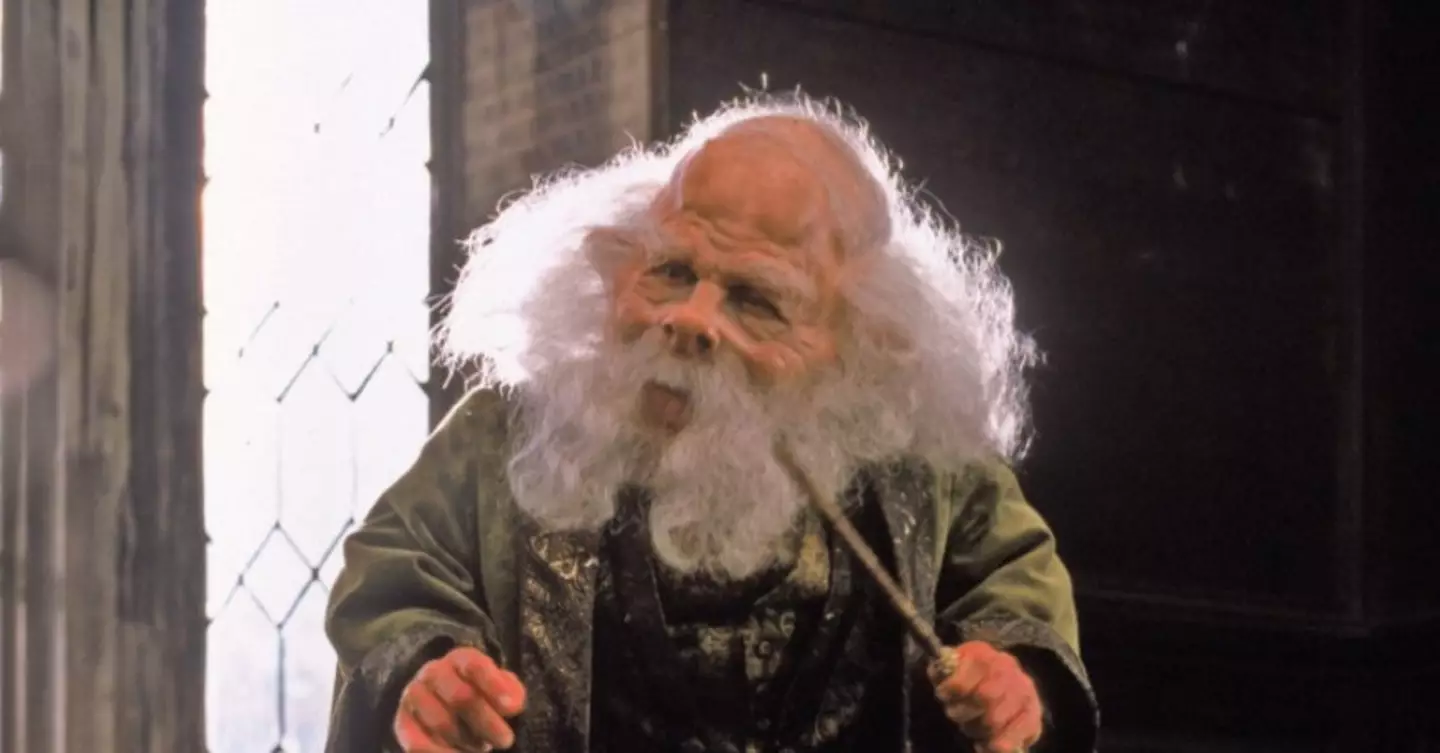 Professor Flitwick looked quite different in the first two films.(