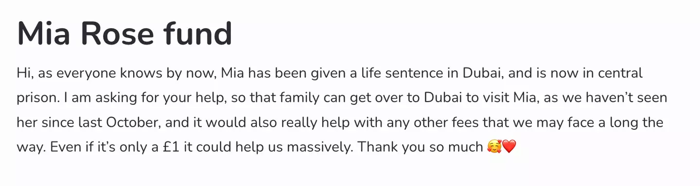 The new fundraiser has raised £70 of its £5,000 goal (GiveSendGo)