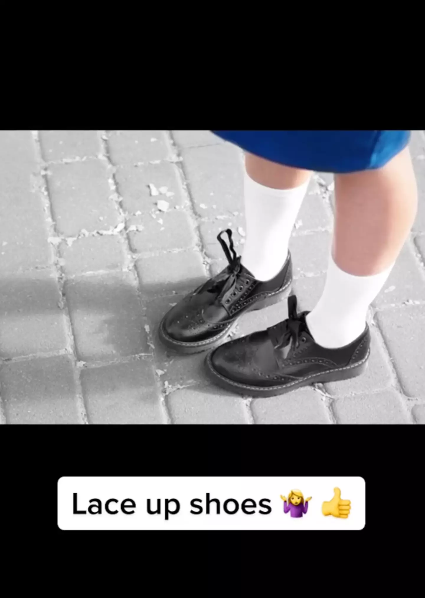 Lace-up shoes were second on the teacher's list of things she hates parents buy their kids.