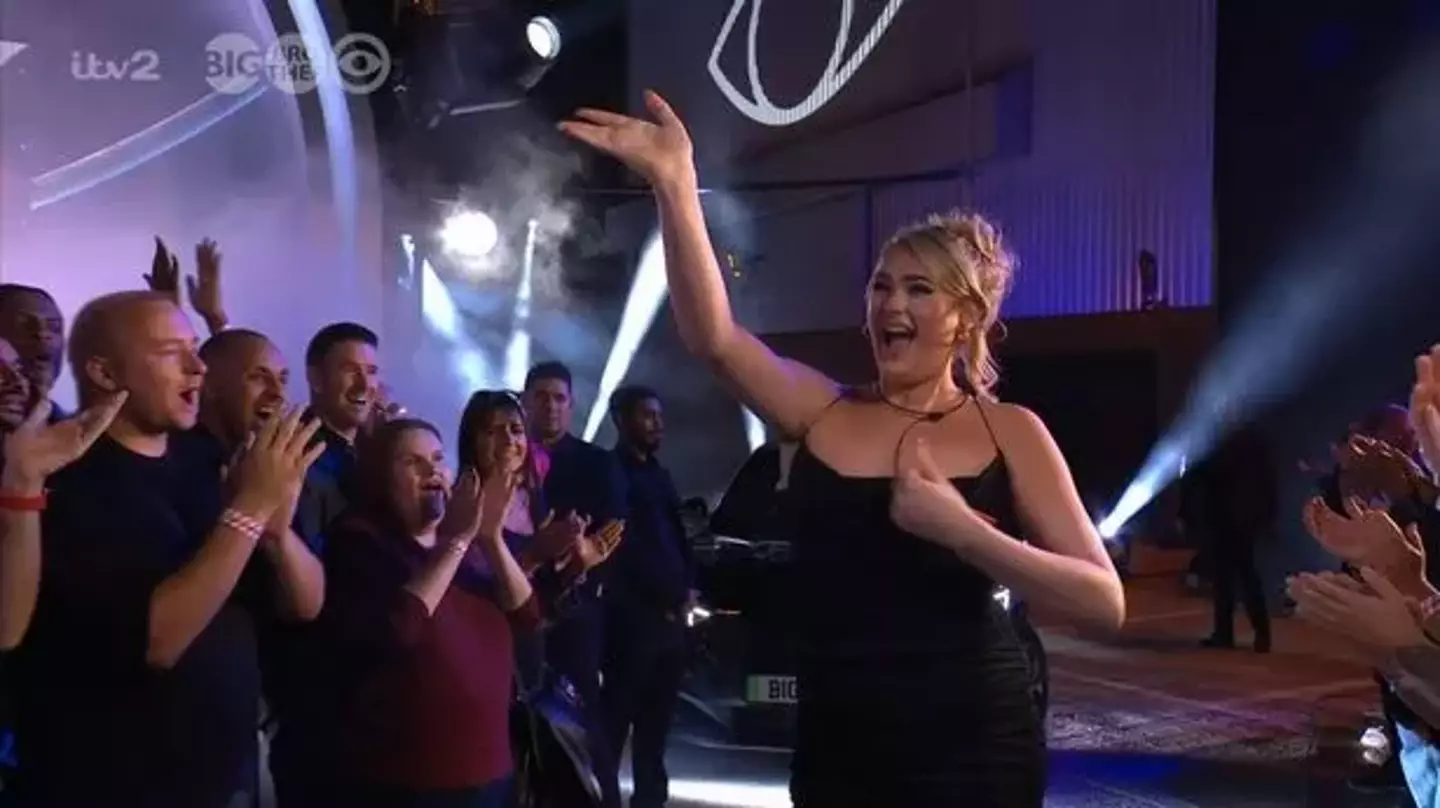 Hallie entered the house with fifteen other housemates on Sunday.