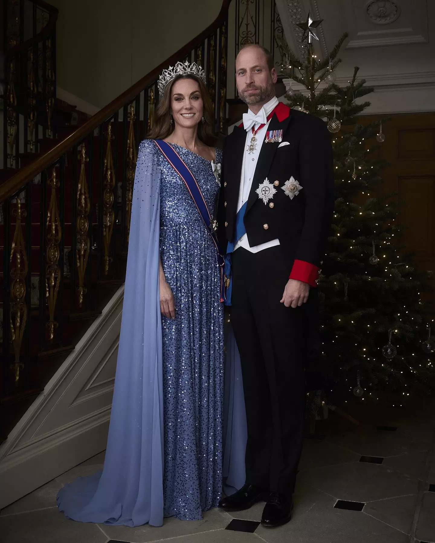 The photo was taken during the Windsor state dinner on Wednesday (X/@kensingtonroyal)