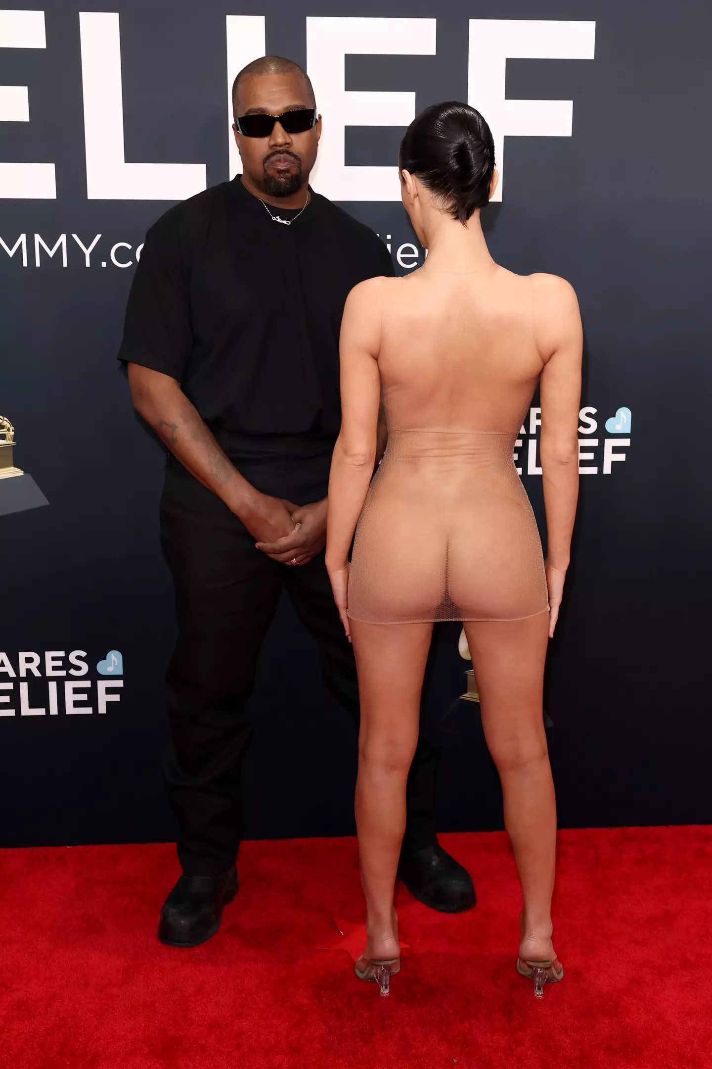 Censori went viral last year for her barely-there dress (Matt Winkelmeyer/Getty Images for The Recording Academy)