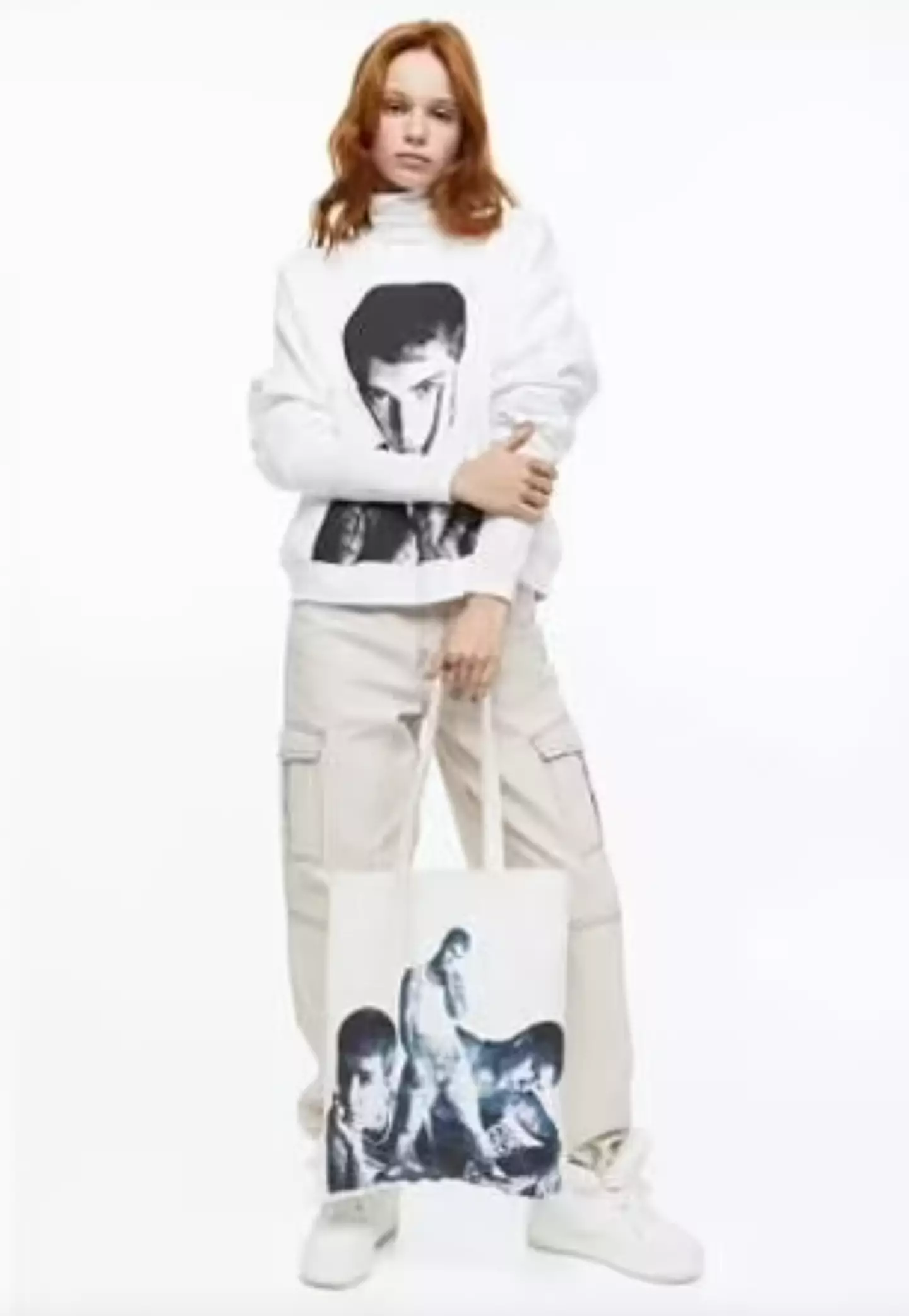 The items feature black-and-white images of Bieber.