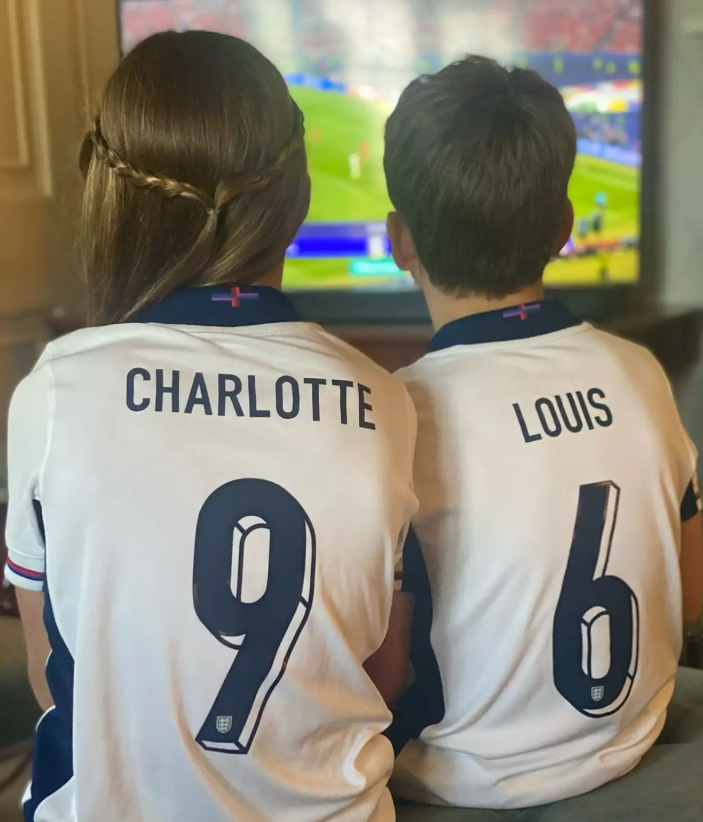 Princess Charlotte and Prince Louis watched the Euros final at home. (Instagram/Kensington Palace)