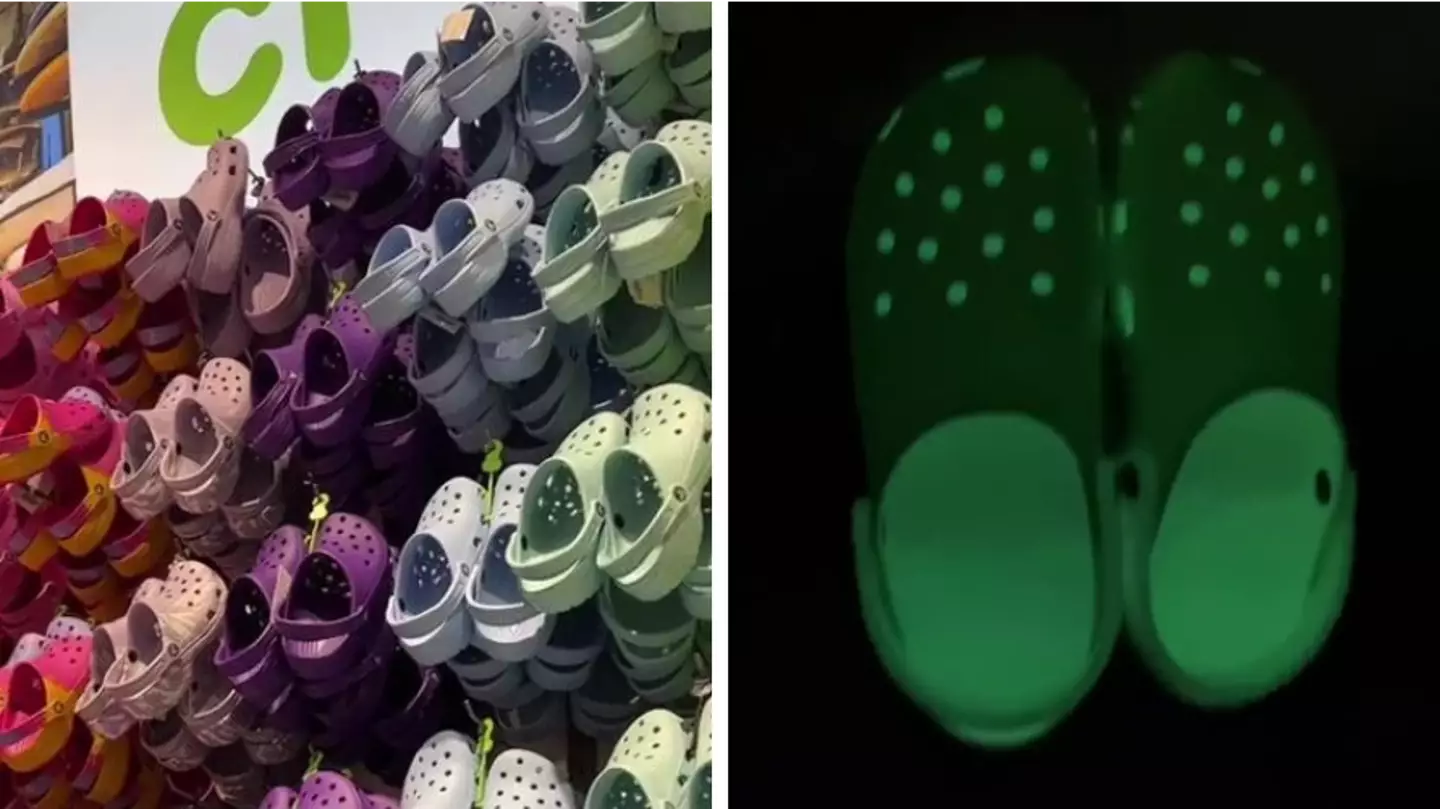 Shoppers left divided over new glow-in-the-dark Crocs