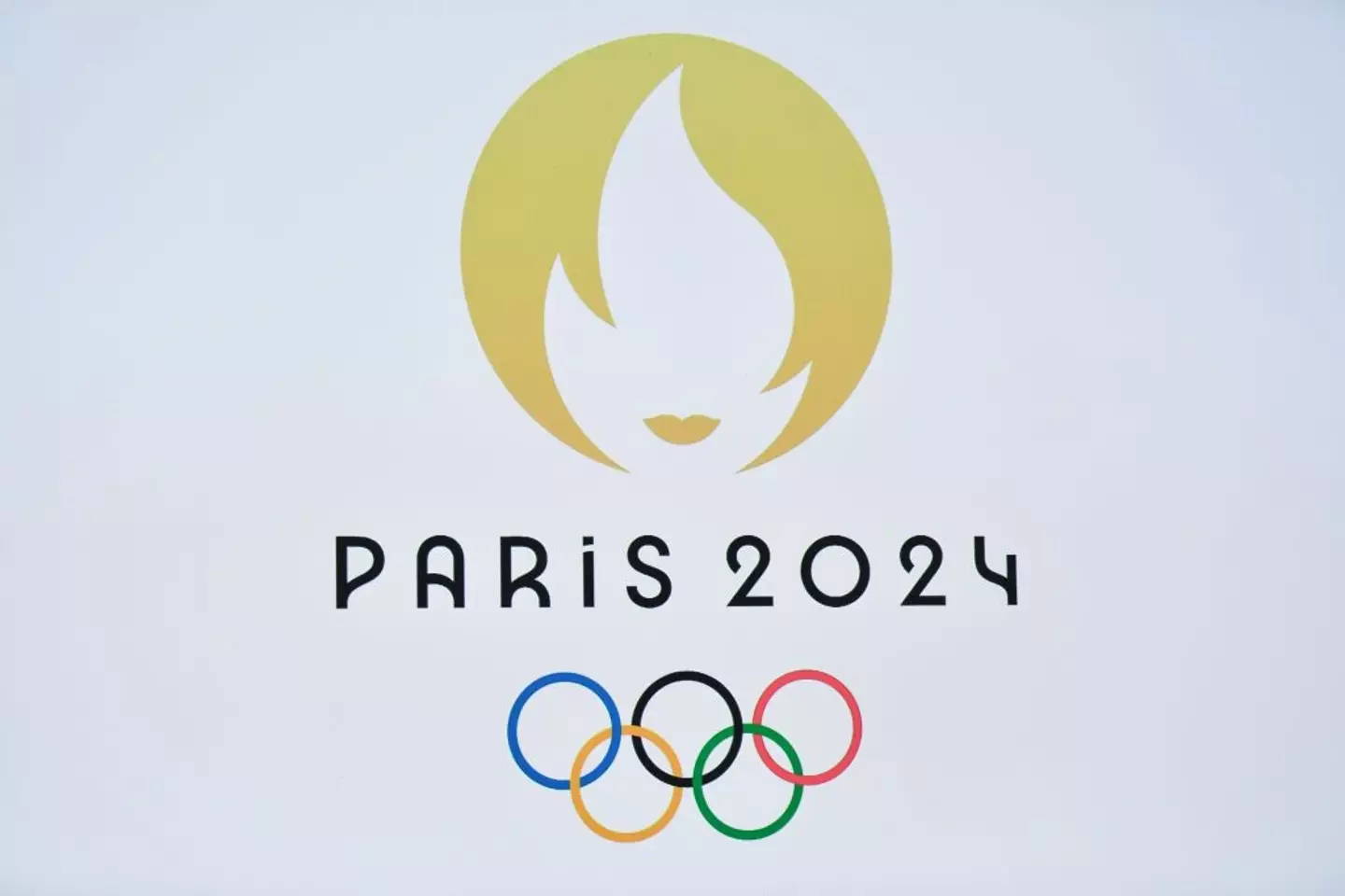 The official Olympics 2024 logo. (STEPHANE DE SAKUTIN / AFP) (Photo by STEPHANE DE SAKUTIN/AFP via Getty Images)
