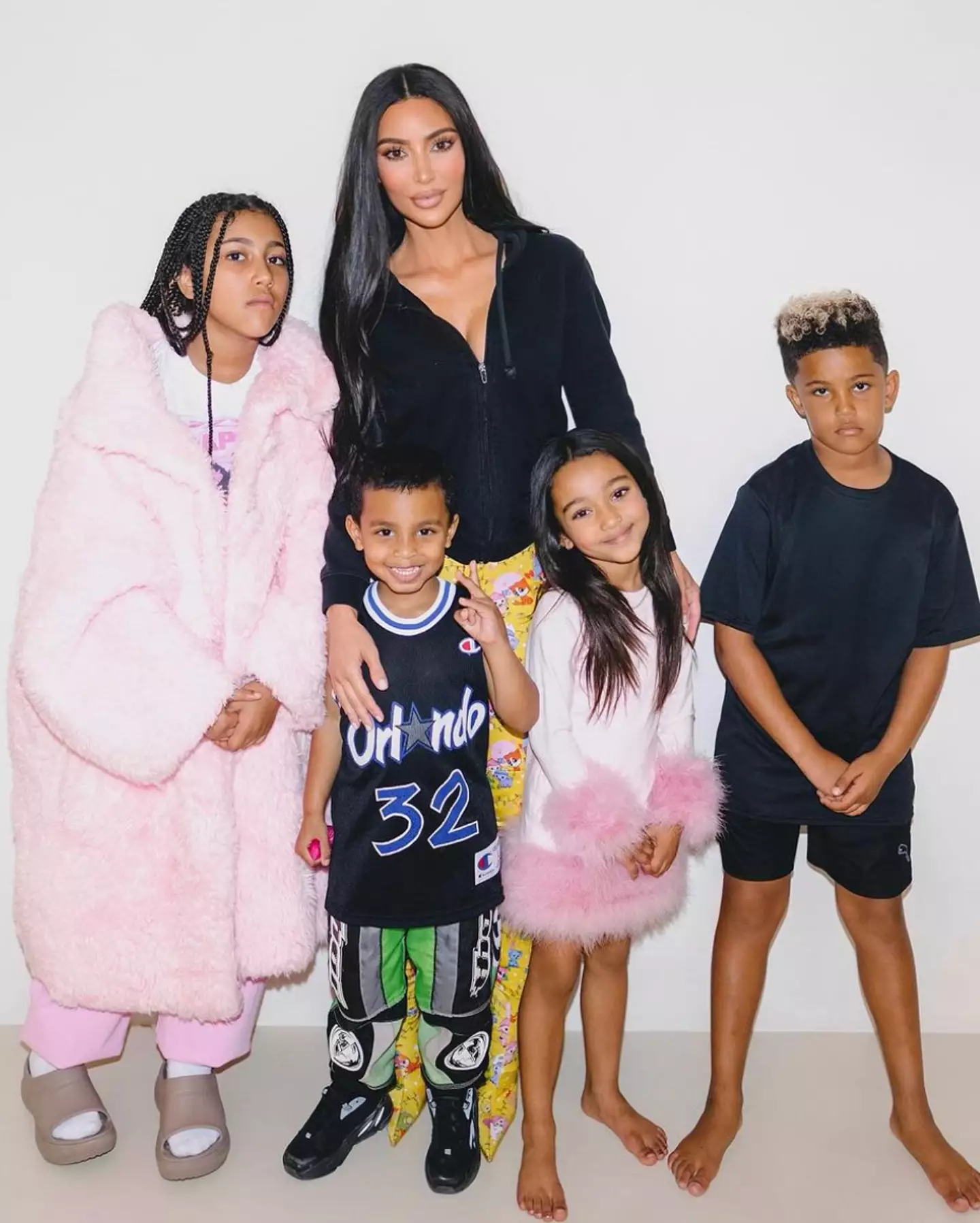 Kim didn't reveal which of her sons has the condition. (Instagram/@kimkardashian