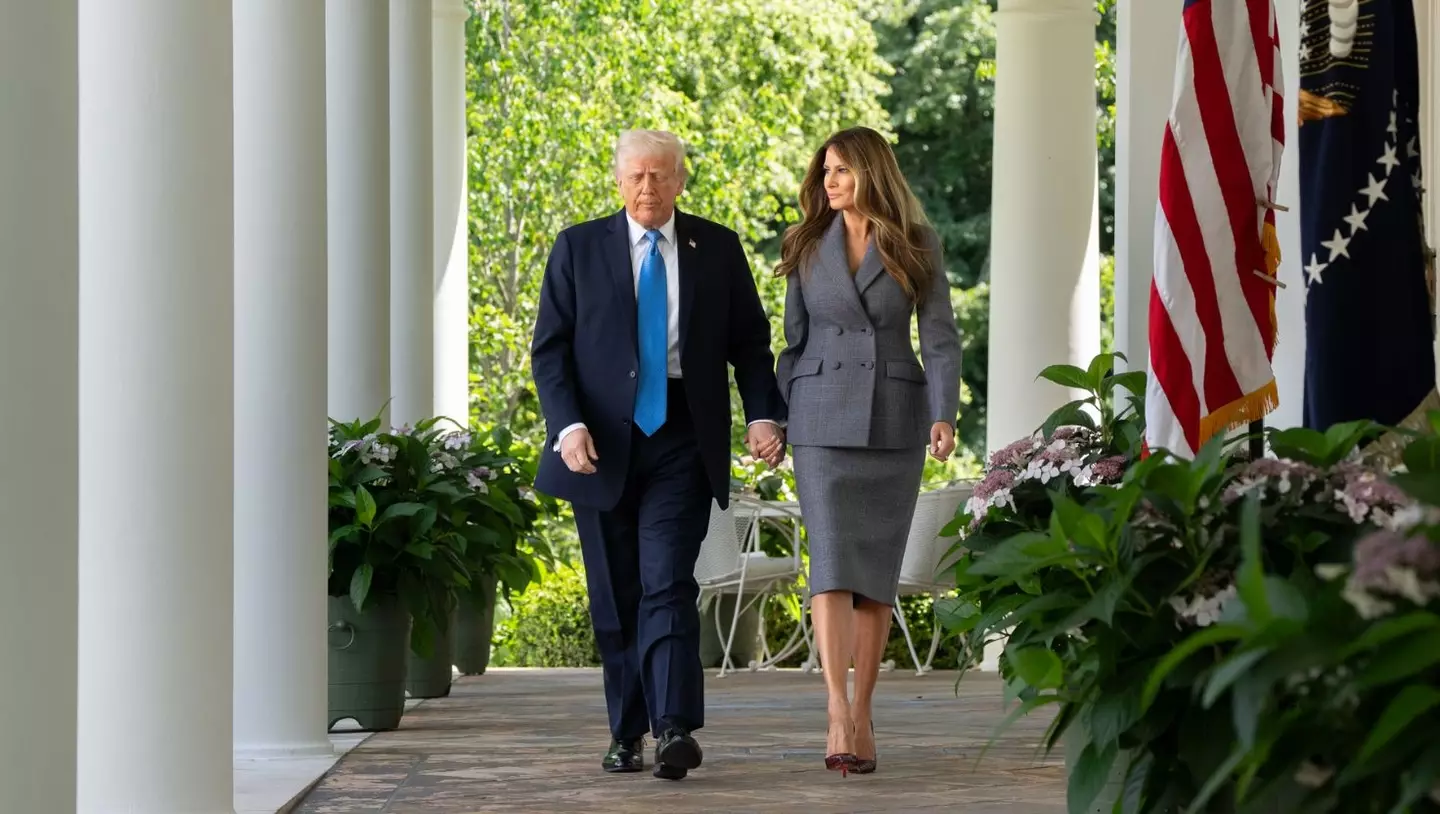 A post marking Melania Trump's first 200 days as the FLOTUS has drawn criticism (X/@thewhitehouse)