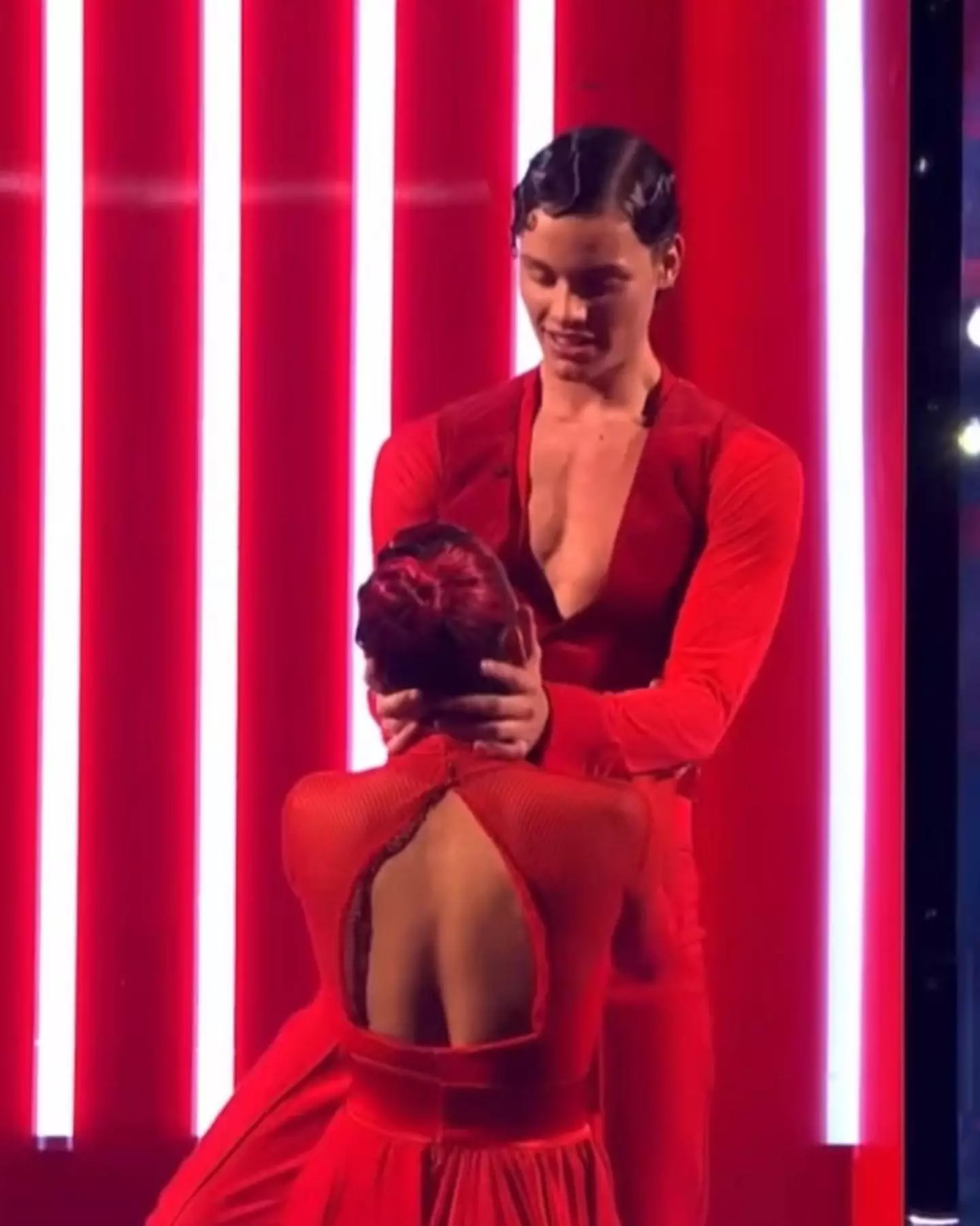 The pair scored 30 after performing a tango.