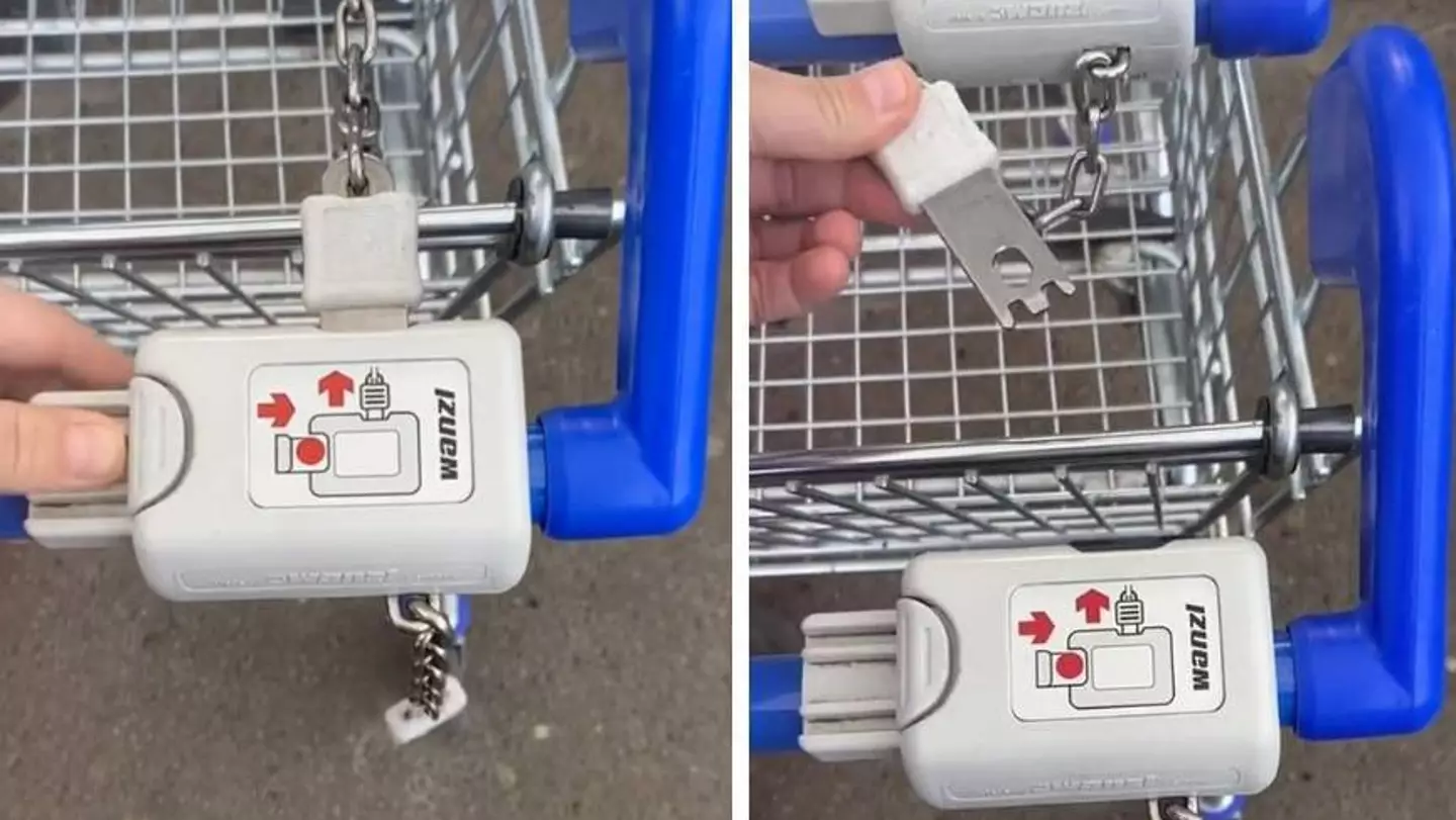 People just discovered you don't need £1 coin to unlock supermarket trollies