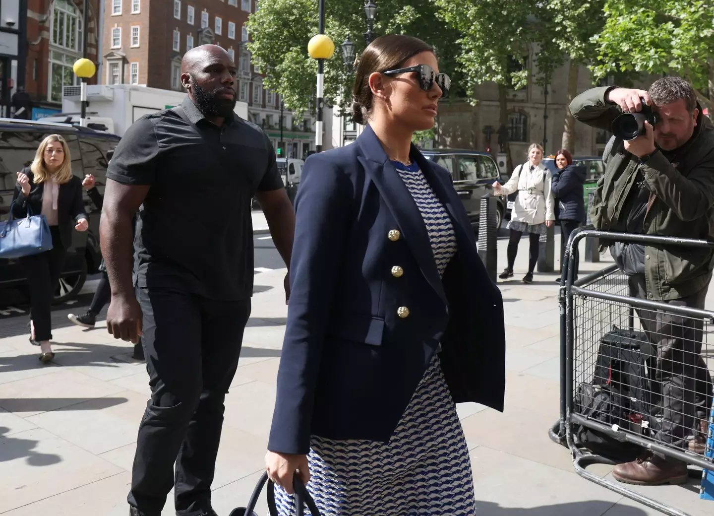 Rebekah Vardy arrives at court on Thursday.