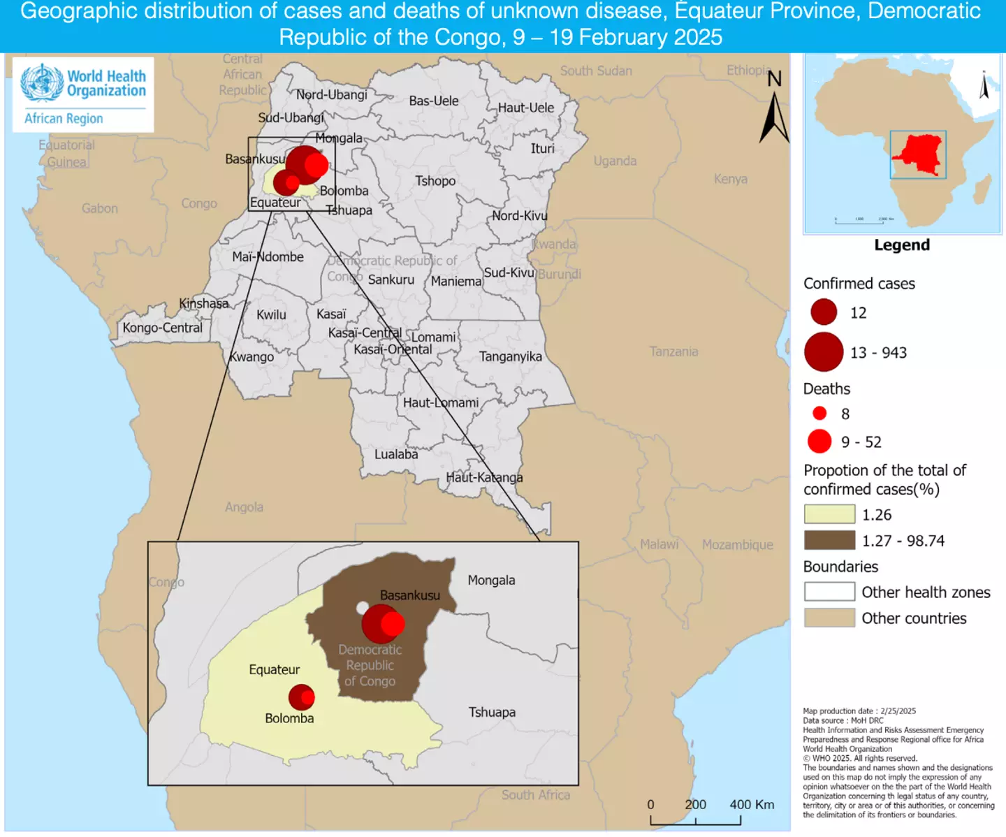 The WHO has been updating on the crisis via bulletins (World Health Organisation)