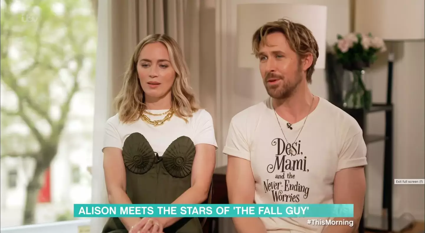 Ryan wore a t-shirt promoting his partner Eva's new book. (ITV)