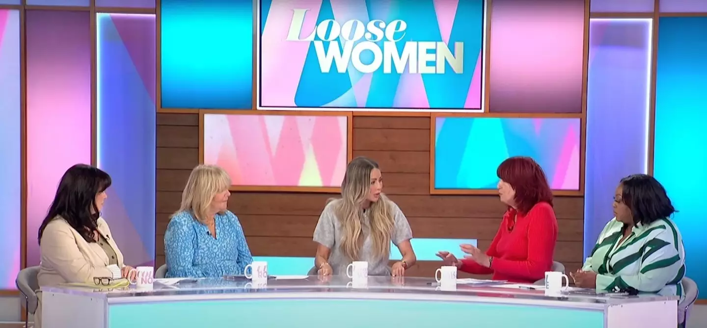 The former Love Island star explained her decision on a recent episode of Loose Women.