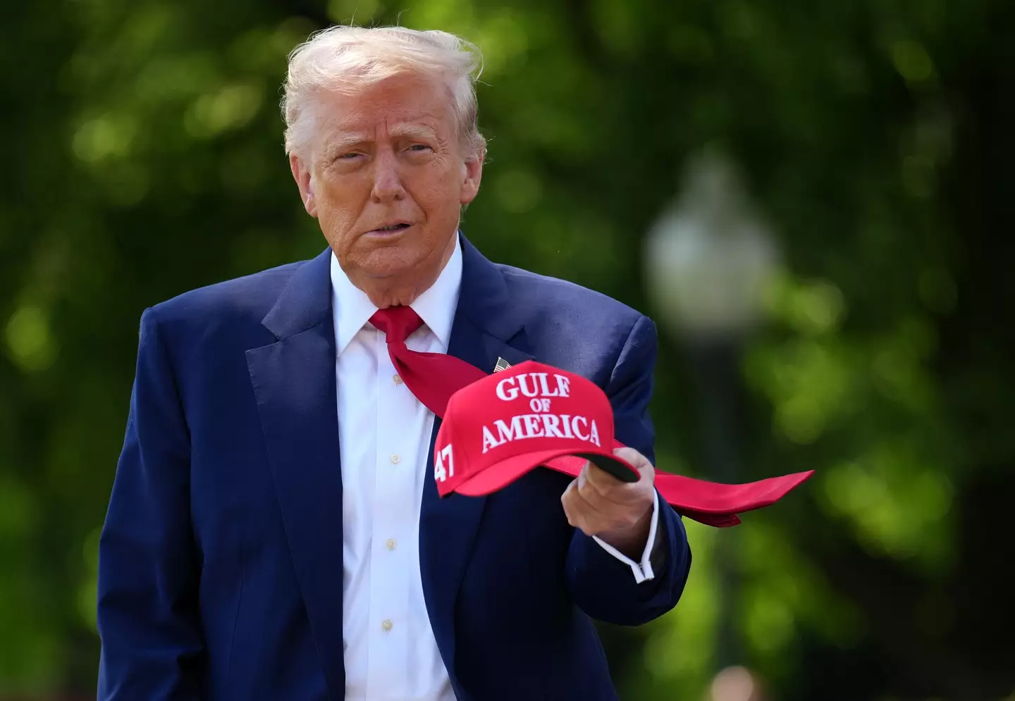 He has dropped a hint about how he sees the future of the country (Andrew Harnik/Getty Images)
