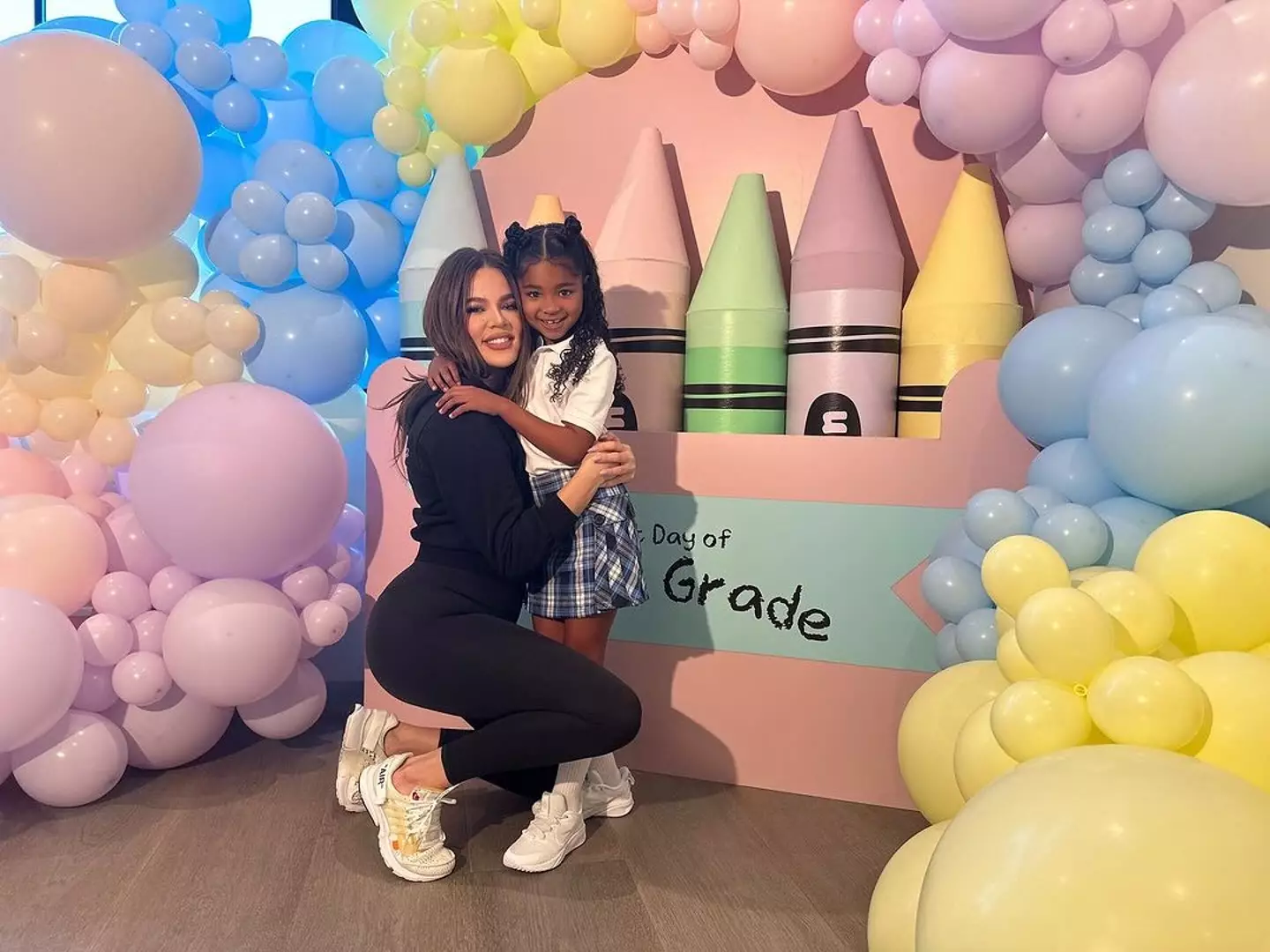 Others, however, praised Khloe's 'beautiful' celebration. (Instagram/@khloekardashian)