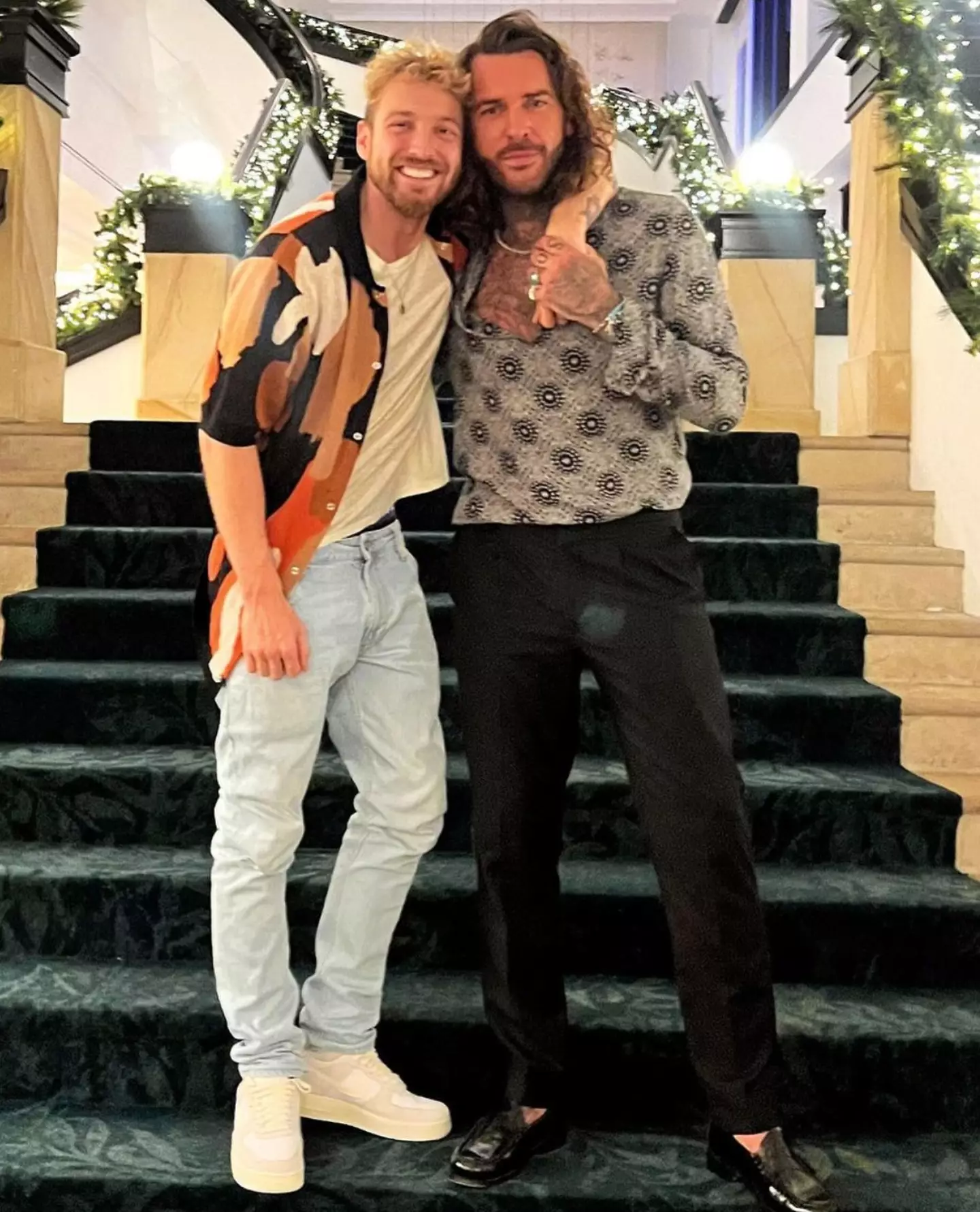 Pete Wicks is in Australia supporting his winner pal Sam.