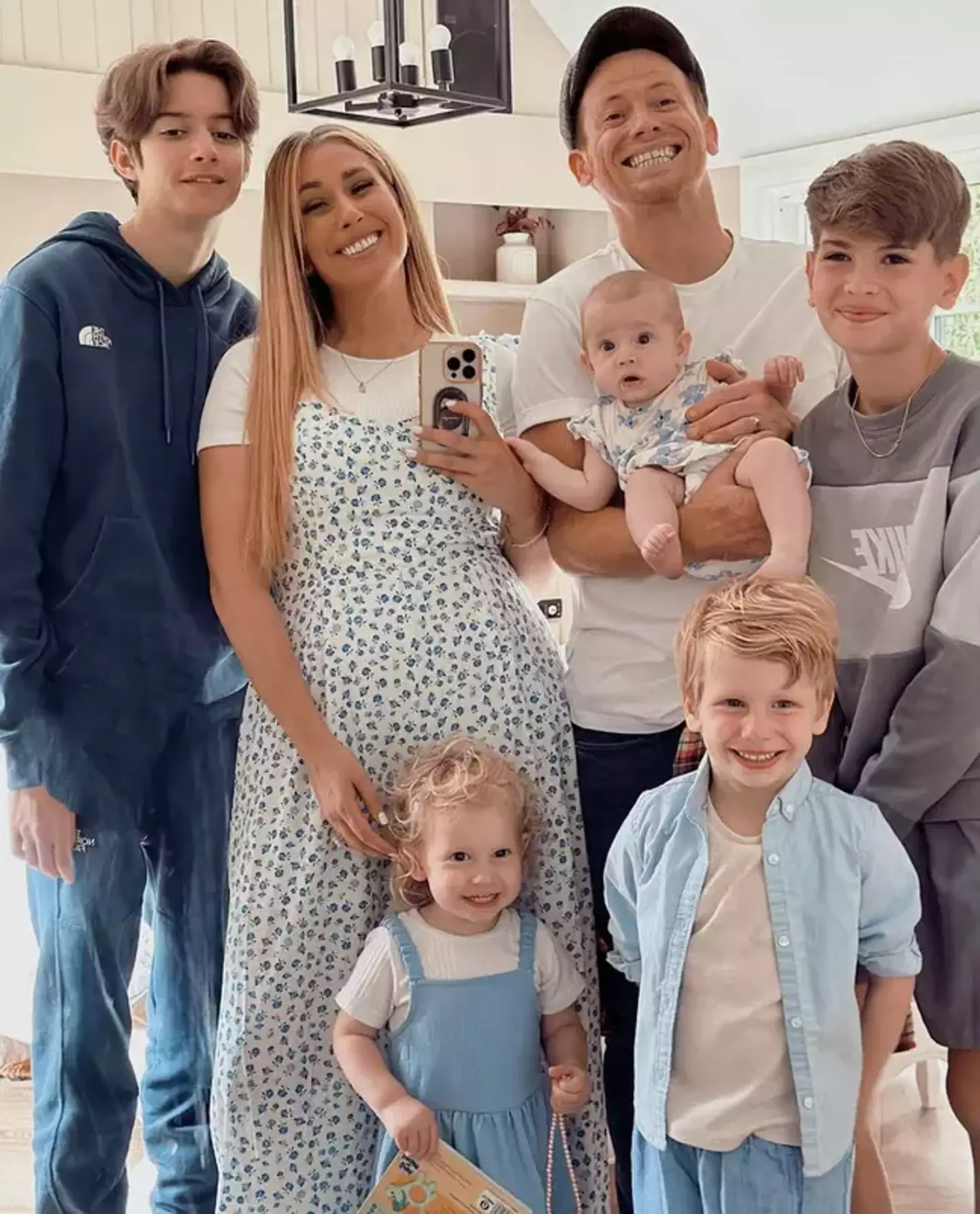 That's Zachary on the left and I think you can guess which one Joe Swash is.