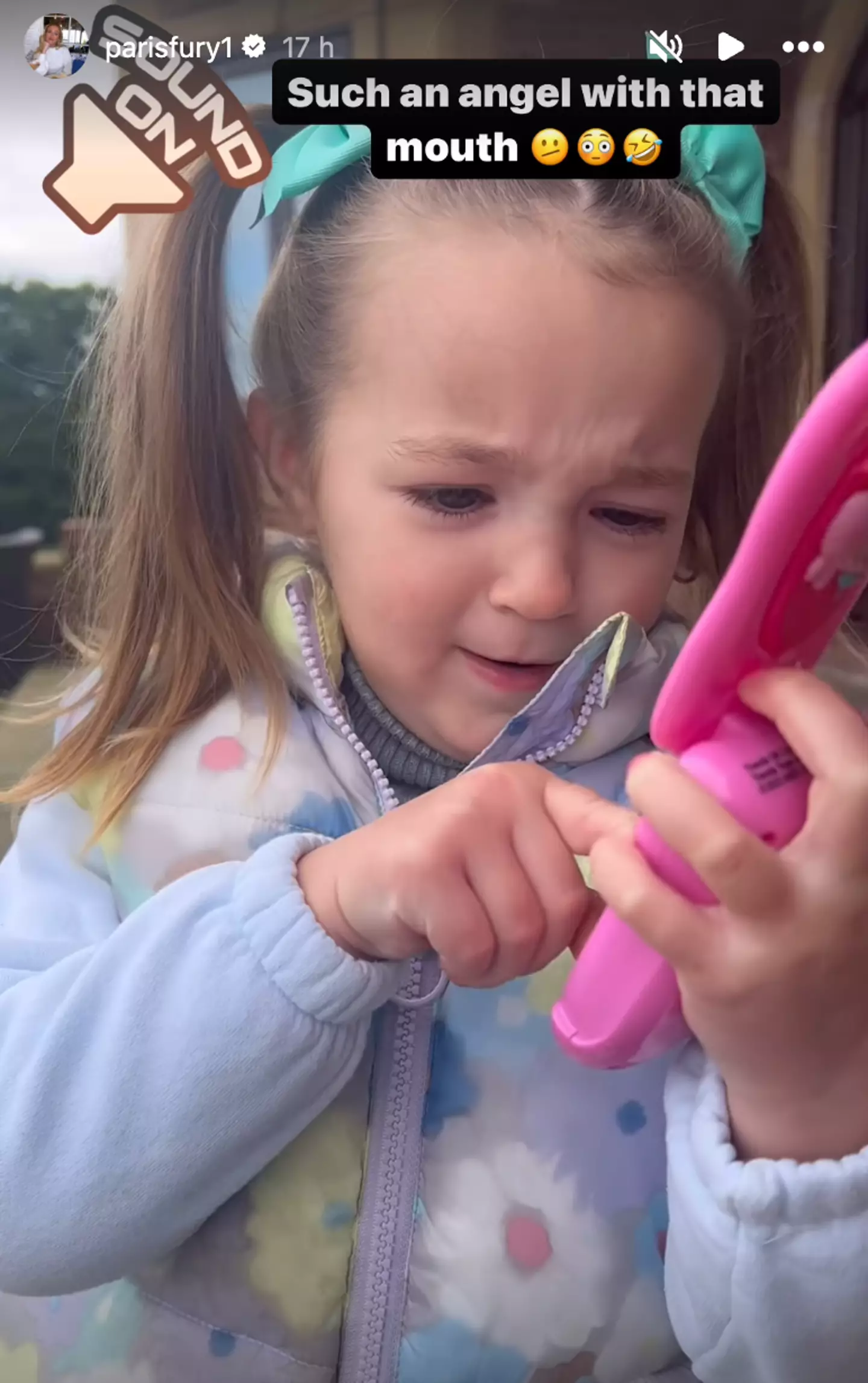 Paris shared the hilarious video on Instagram.