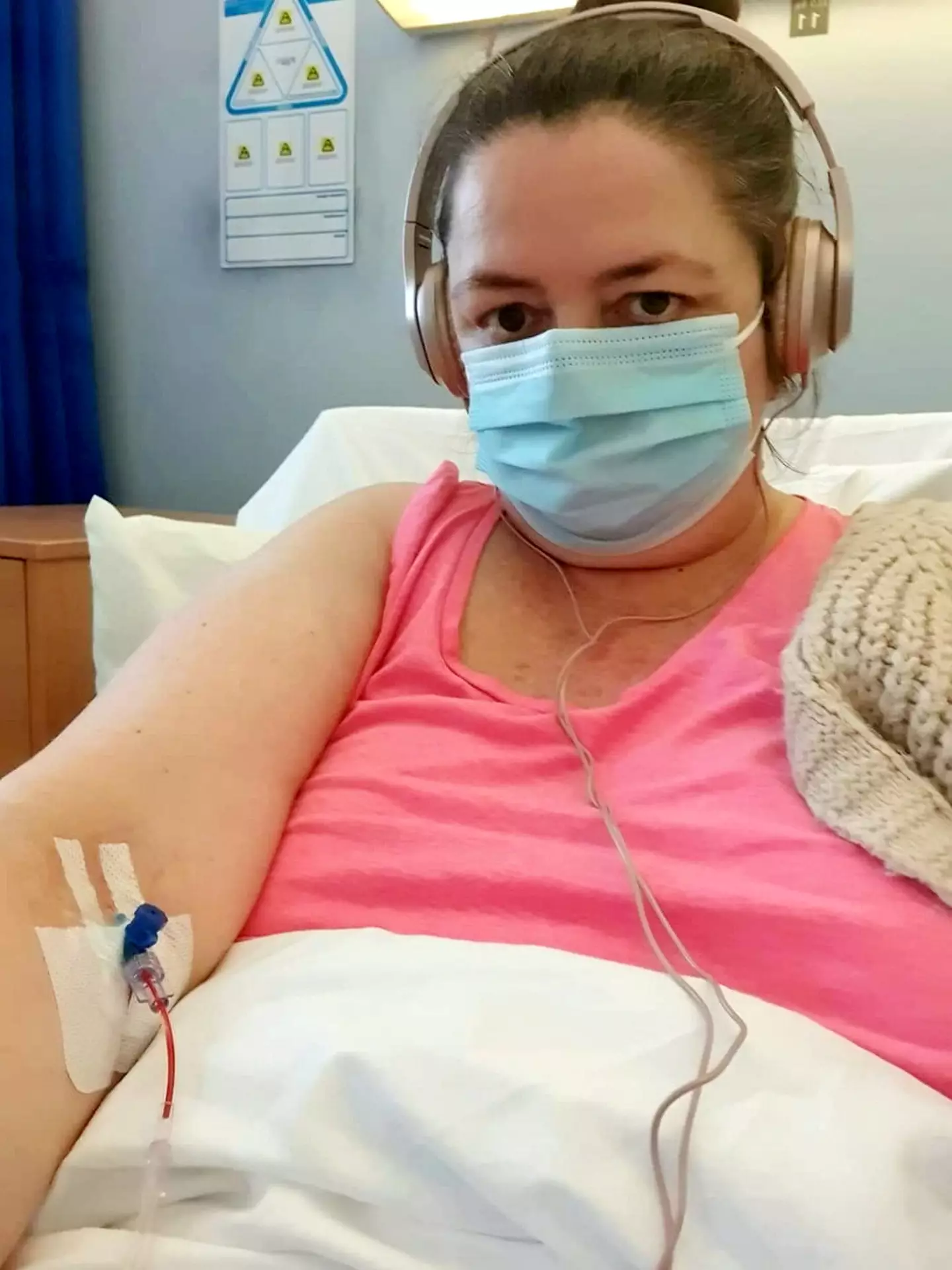 Karen Bucknall was undergoing treatment for bowel cancer when the symptoms started.