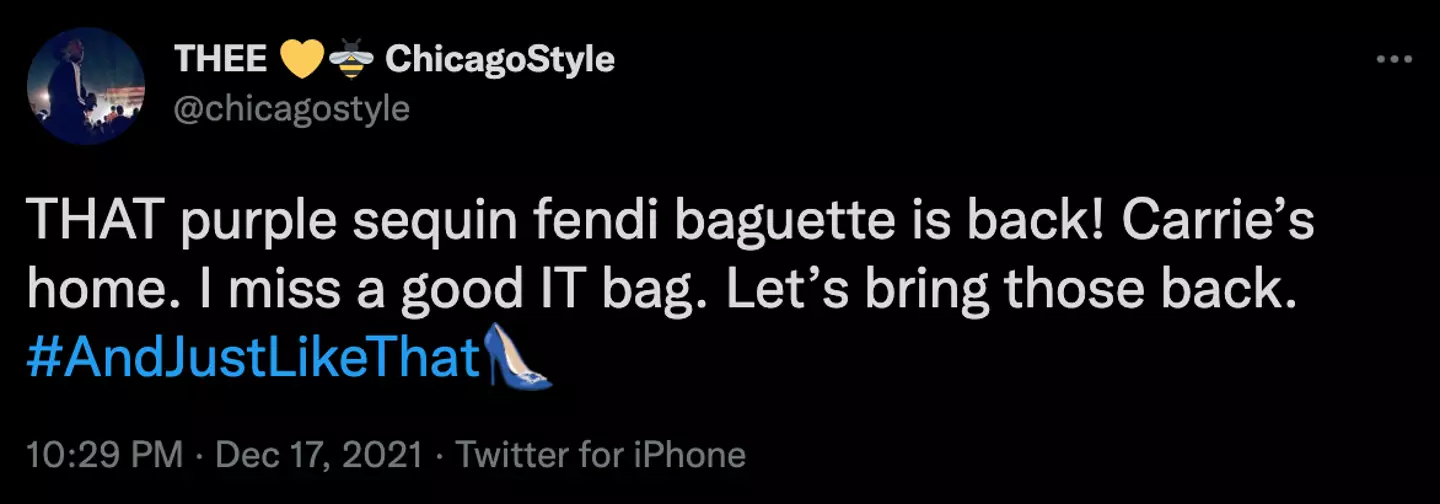 Fans are thrilled the bag is back (