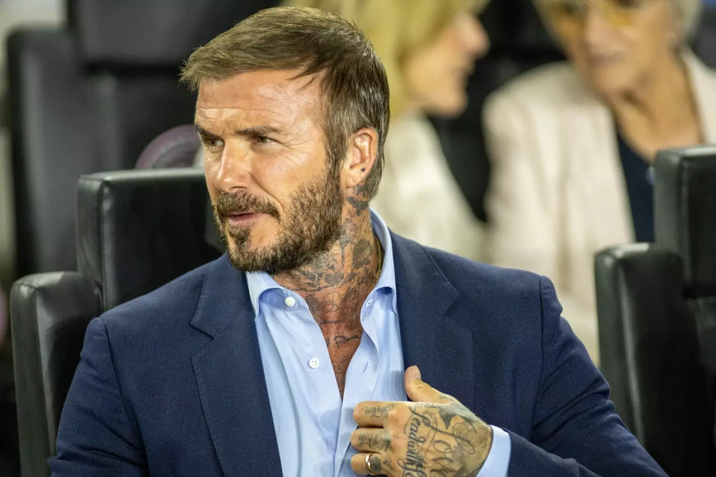 Beckham is mentioned nine times (Eston Parker/ISI Photos/ISI Photos via Getty Images)