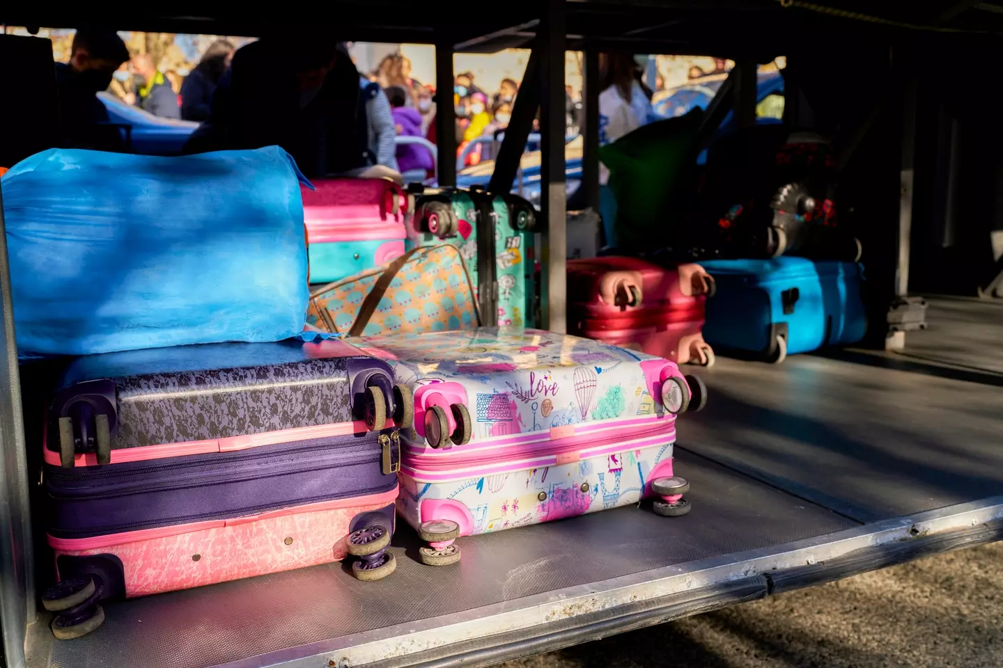 The toddler was found in a suitcase in the luggage compartment (Getty Stock Photo)