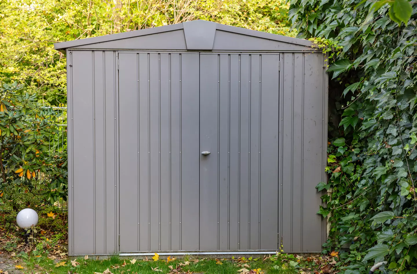 The toddler was accidentally locked inside a metal shed.