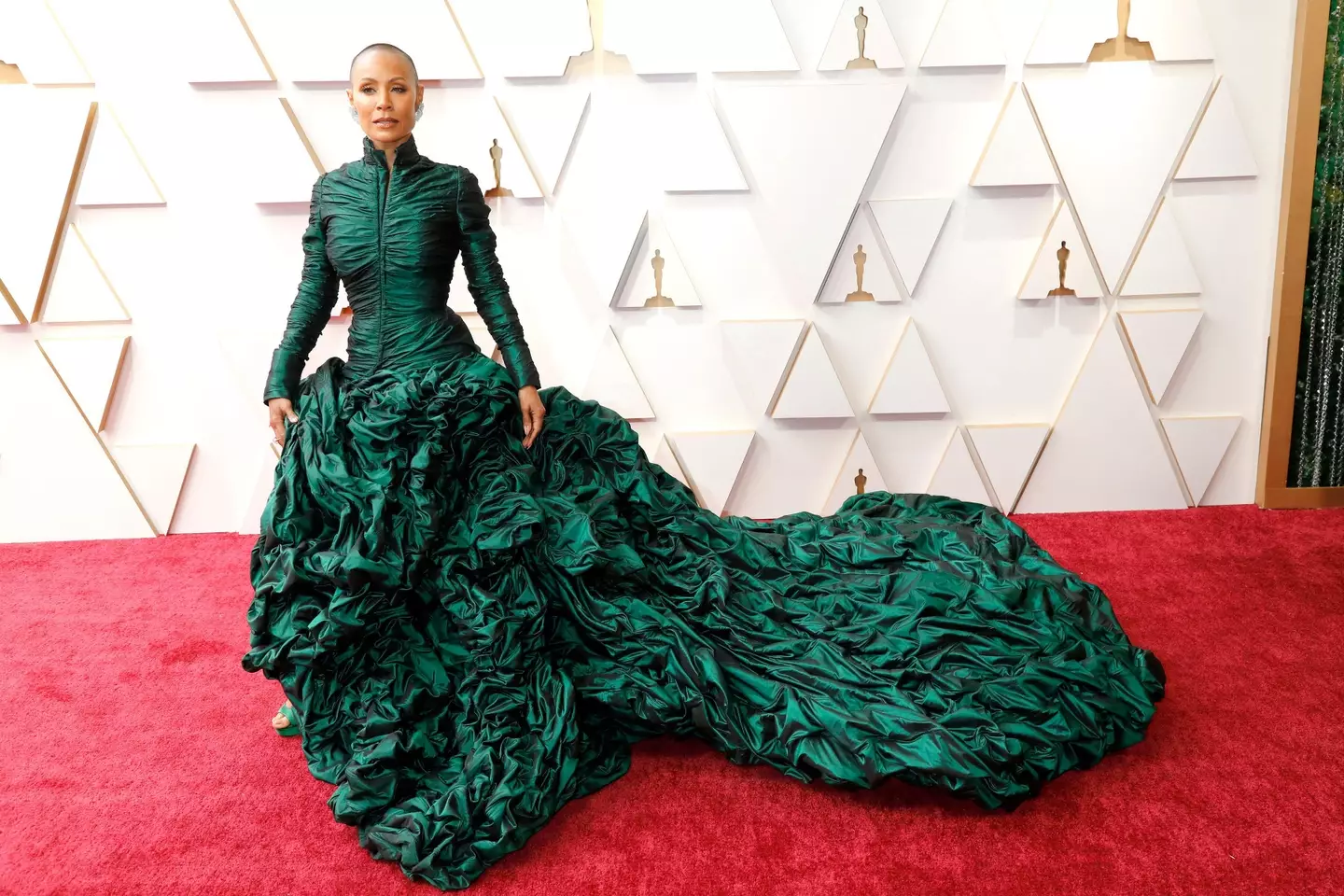Jada Pinkett-Smith on the Academy Awards red carpet (