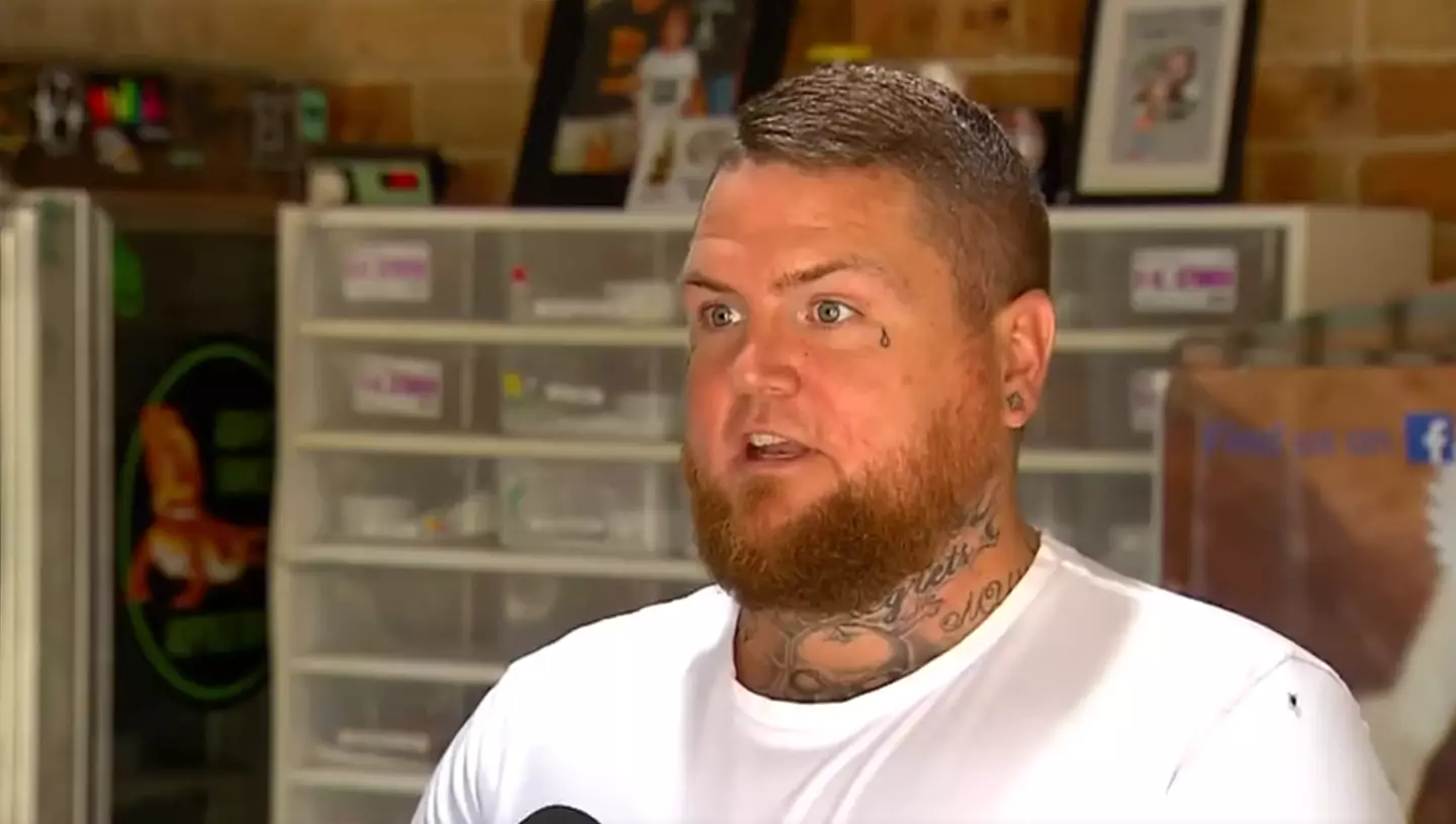 Snake catcher Craig Regan from Tilligerry Reptile Relocation Services.