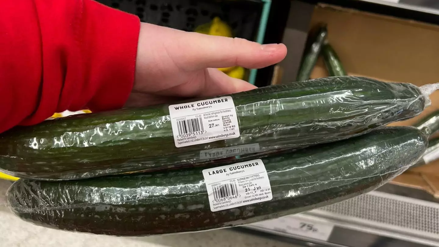 Sainsbury's Customers Outraged By Price Of 'Extra Large' Cucumber