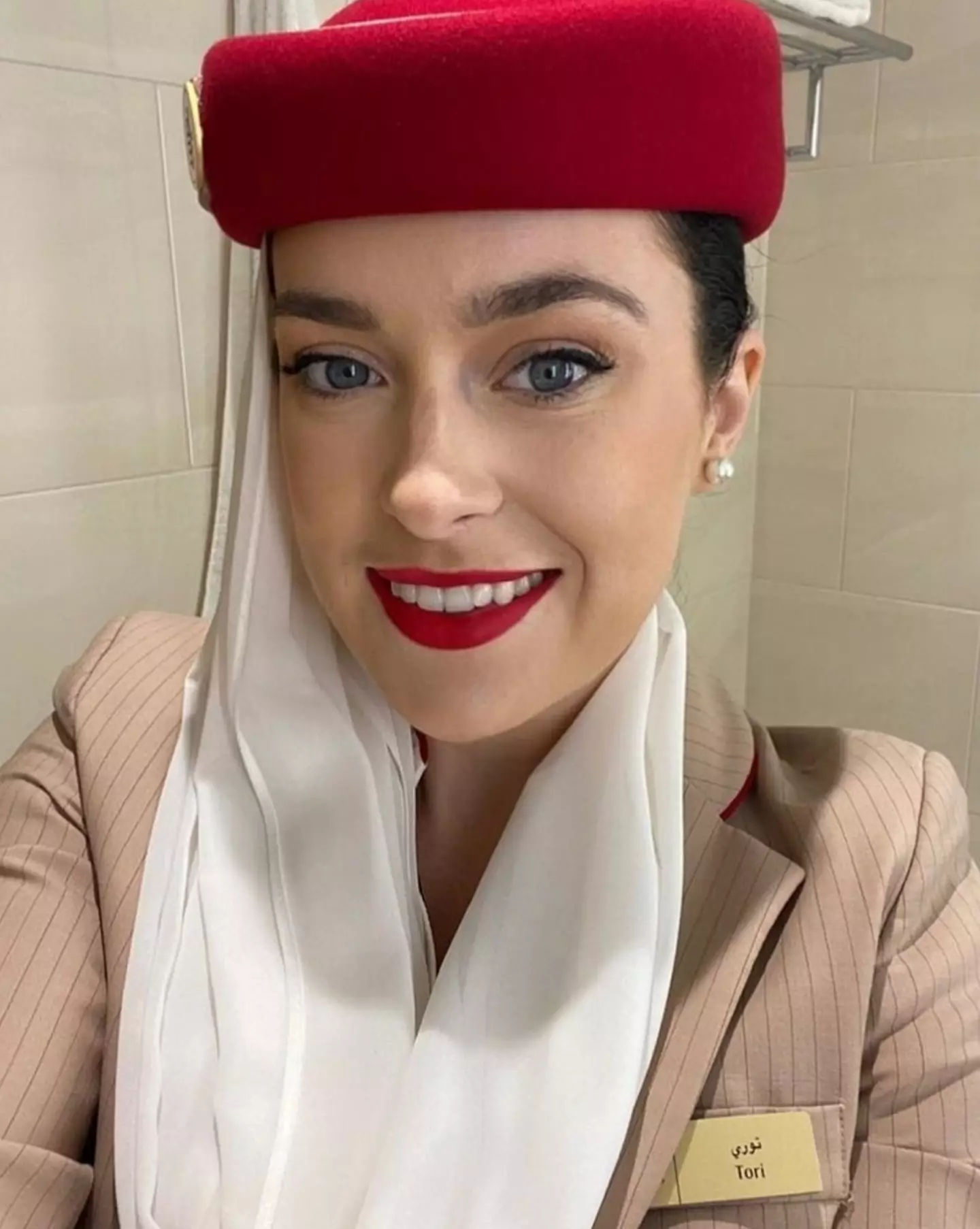 Irish flight attendant Tori Towey is facing a travel ban preventing her from leaving Dubai. (Detained in Dubai)