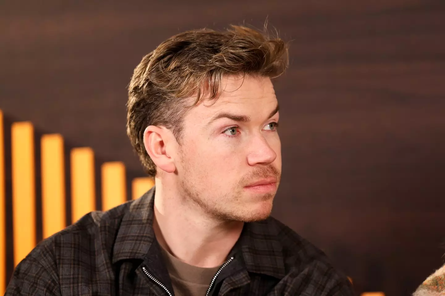 British actor Poulter issued a statement on the red carpet (Anna Webber/Variety via Getty Images)