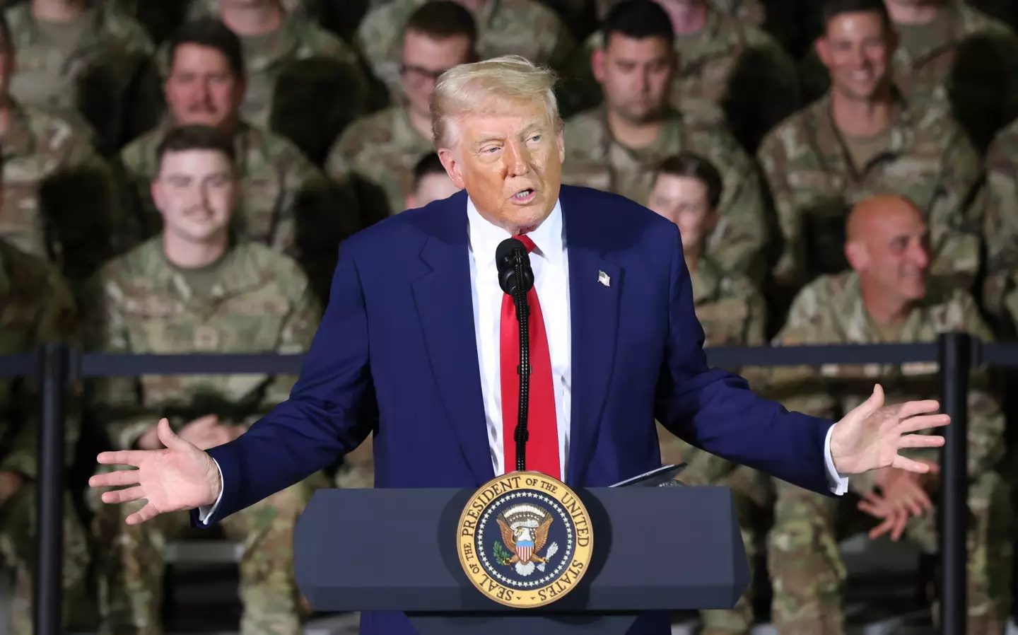 Donald Trump avoided being drafted in the army five times (Scott Olson/Getty Images)
