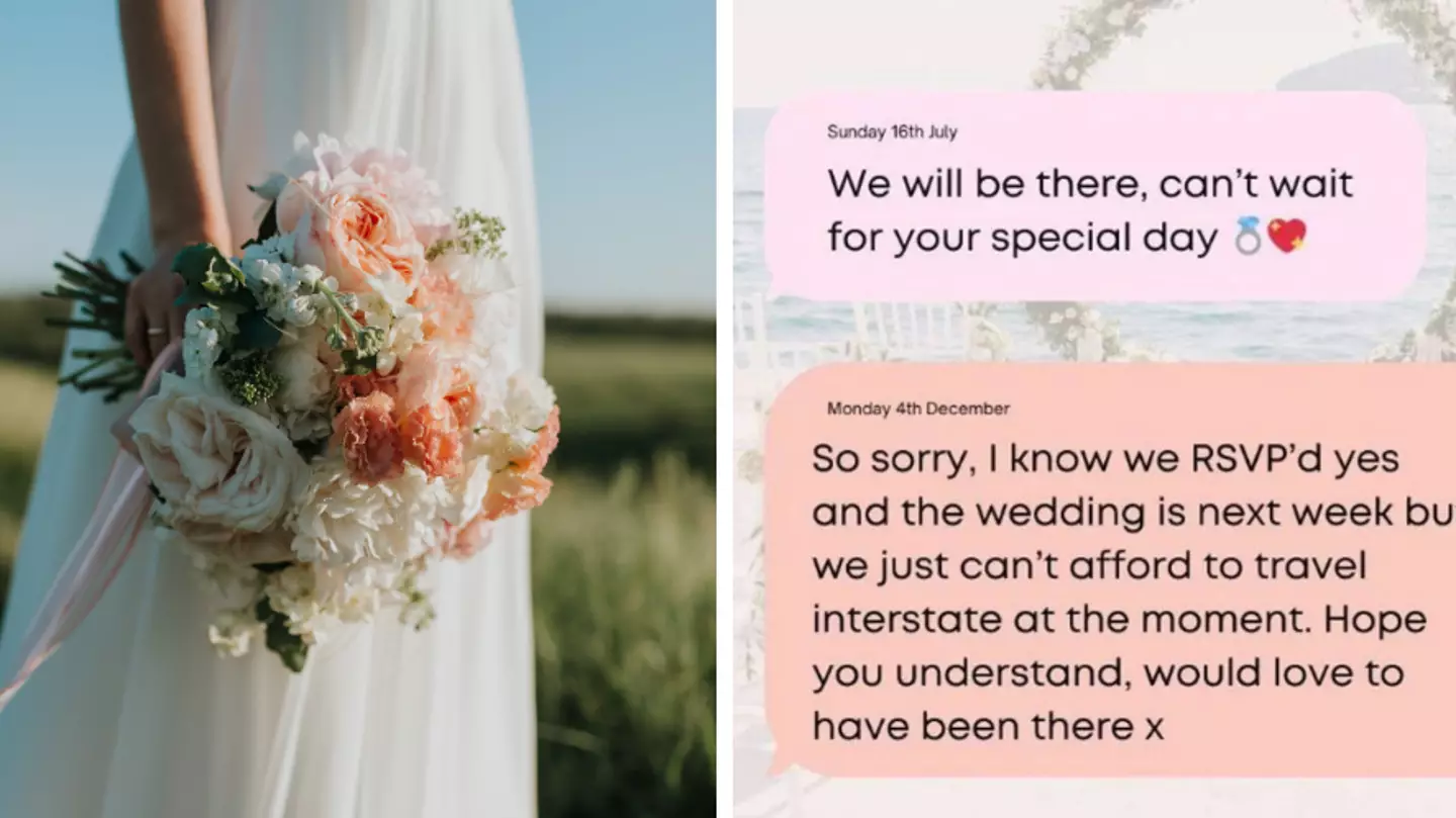 Bride sparks debate after charging £1,000 ‘no-show’ fee to guest who couldn’t come to her wedding
