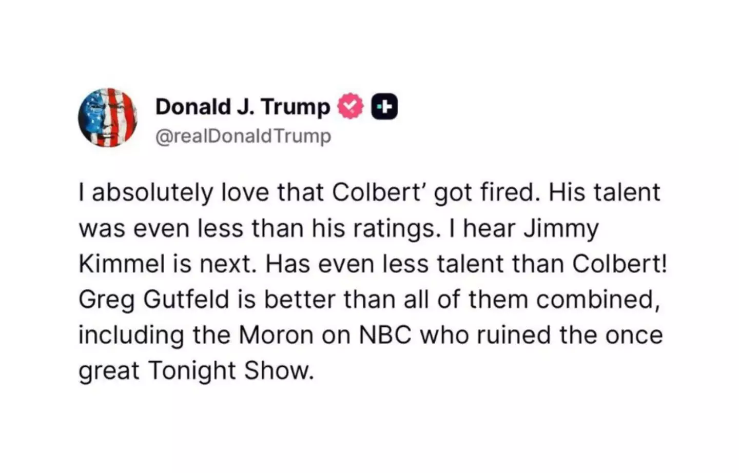Trump issued a savage response online (Truth Social)