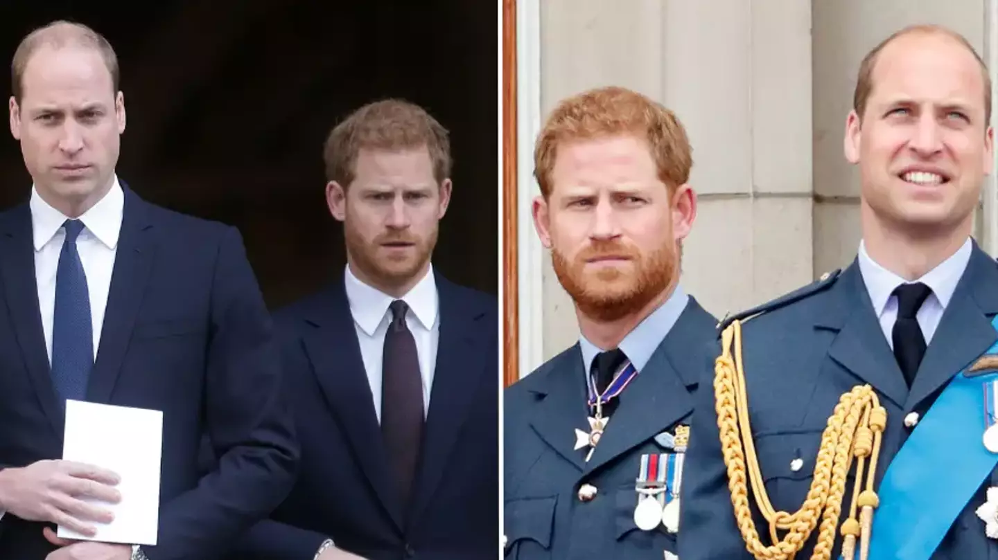 What Prince William said in rare comment about brother Harry after sharing never-before-seen photo of them with Princess Diana